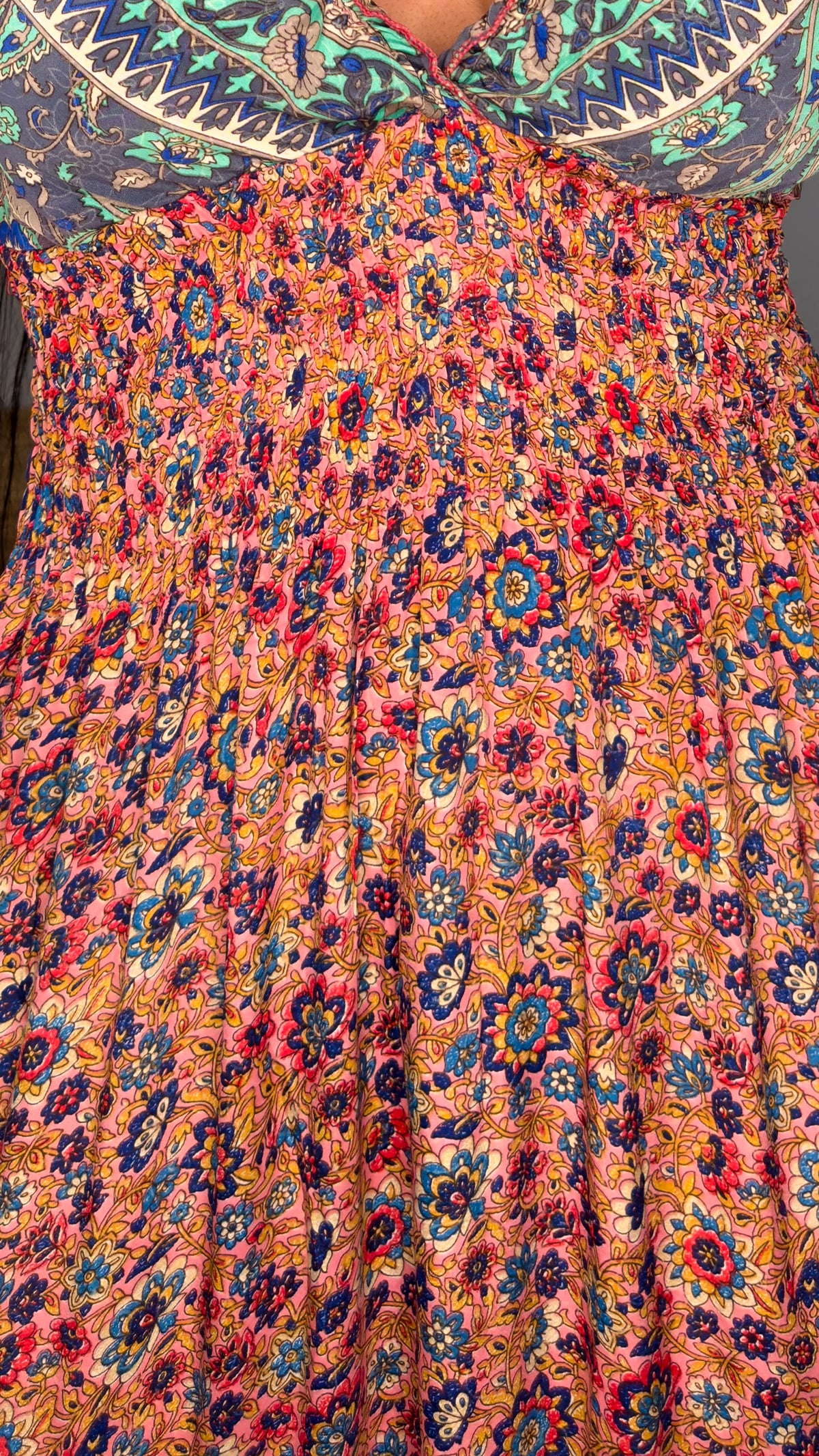 Peasant Patchwork Dress