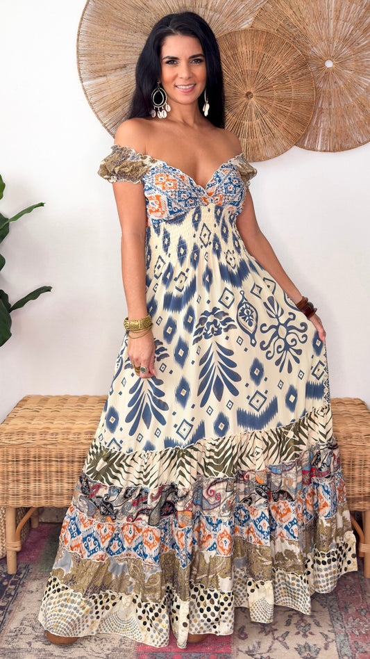 Peasant Patchwork Dress