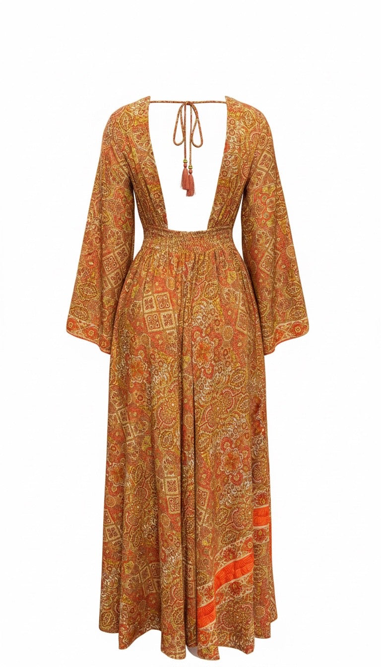 Indigo Dress- Terracota