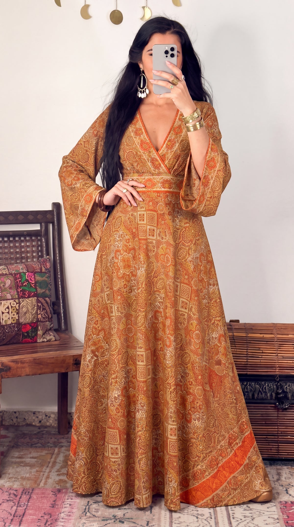 Indigo Dress- Terracota
