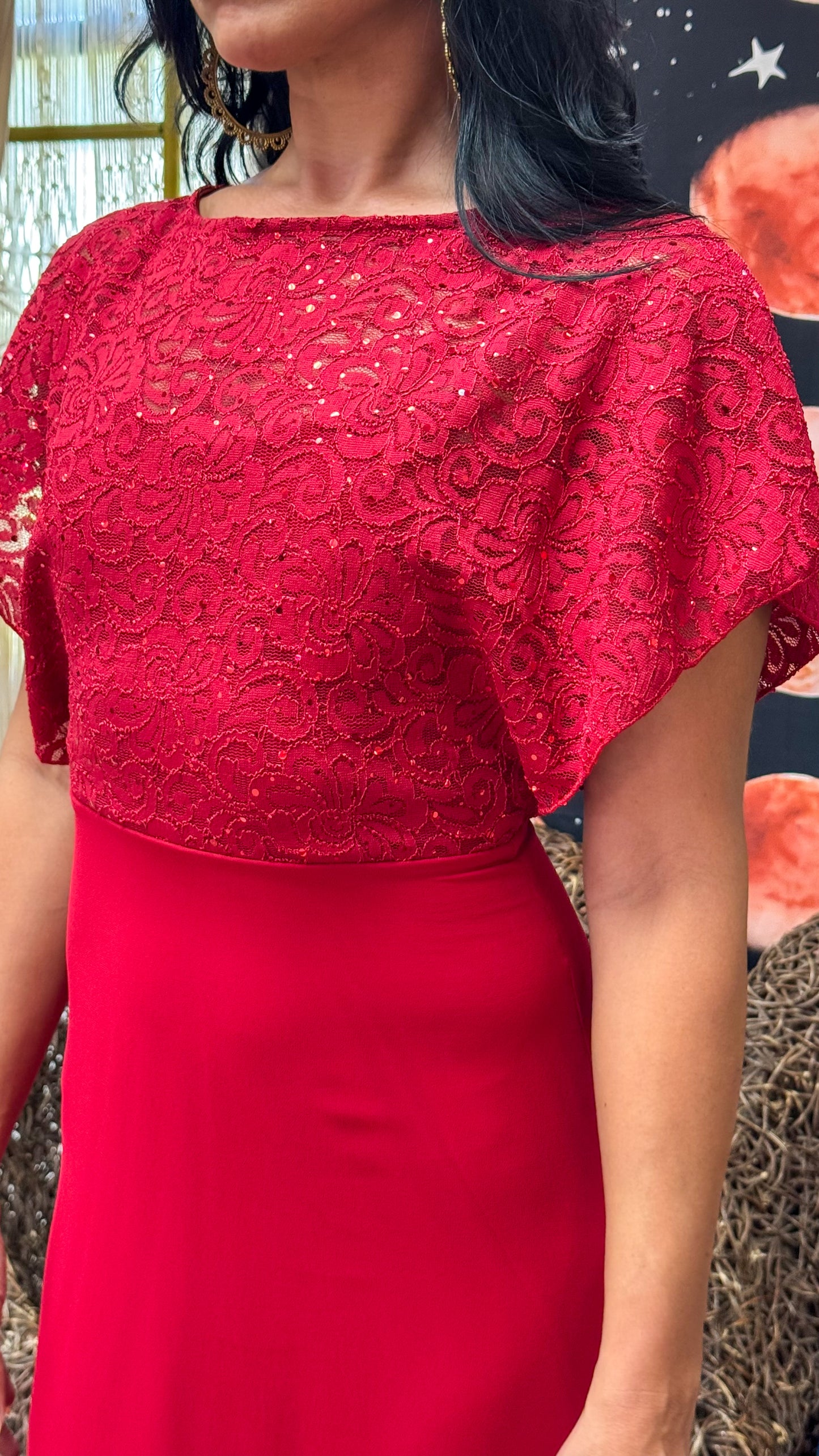 Vastya Maxi Dress- Red