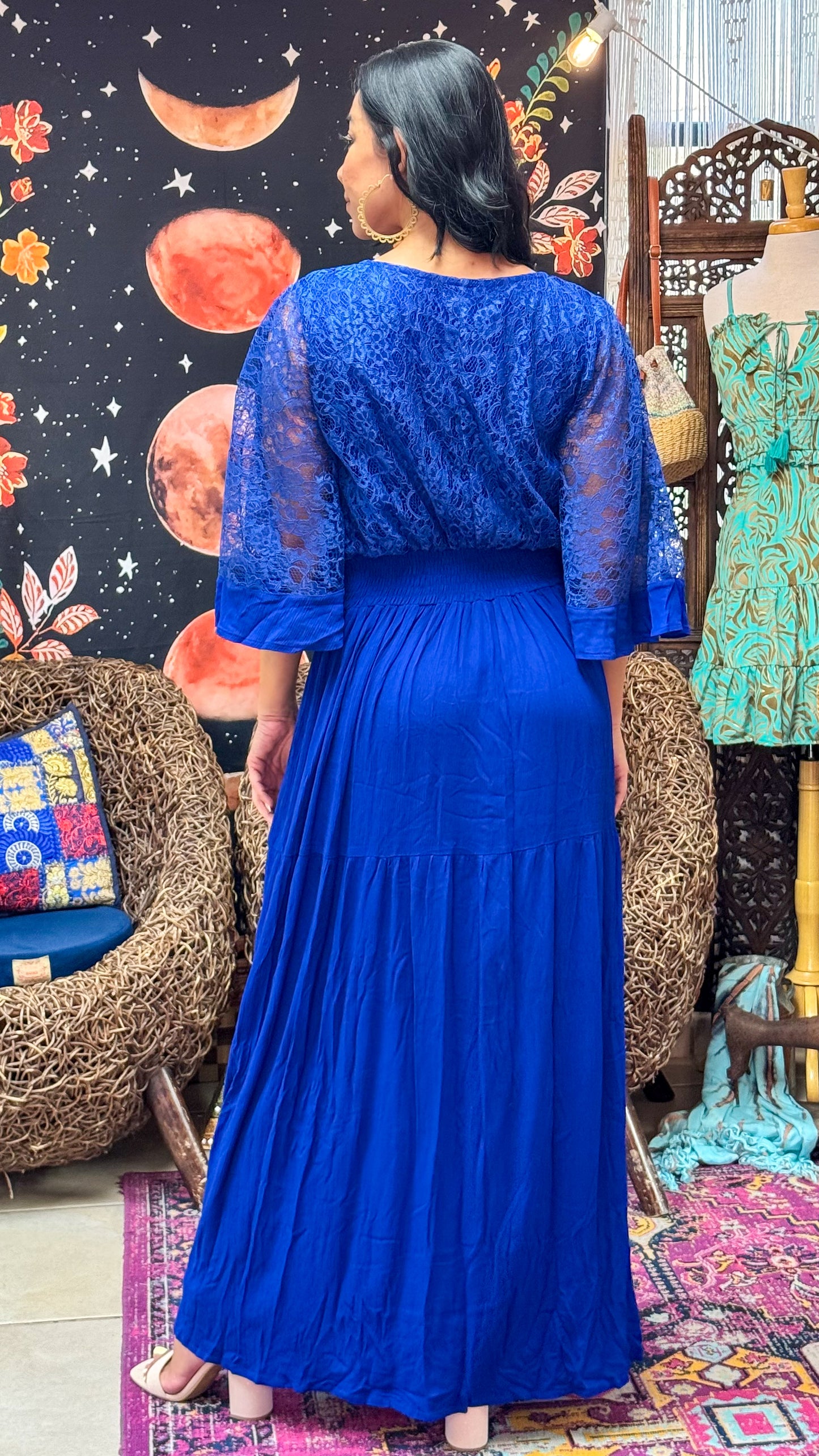 Astraea Maxi Dress- Blue
