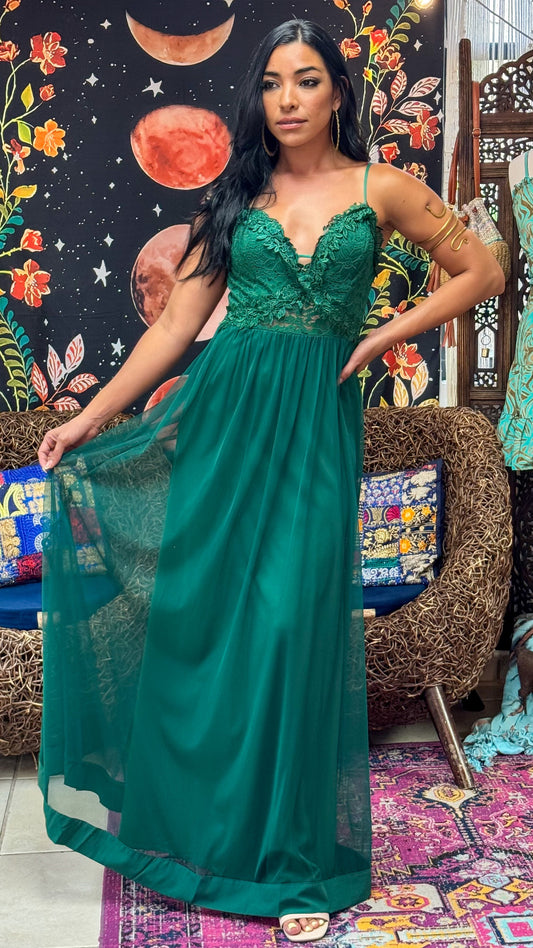 Felissa Maxi Dress- Green