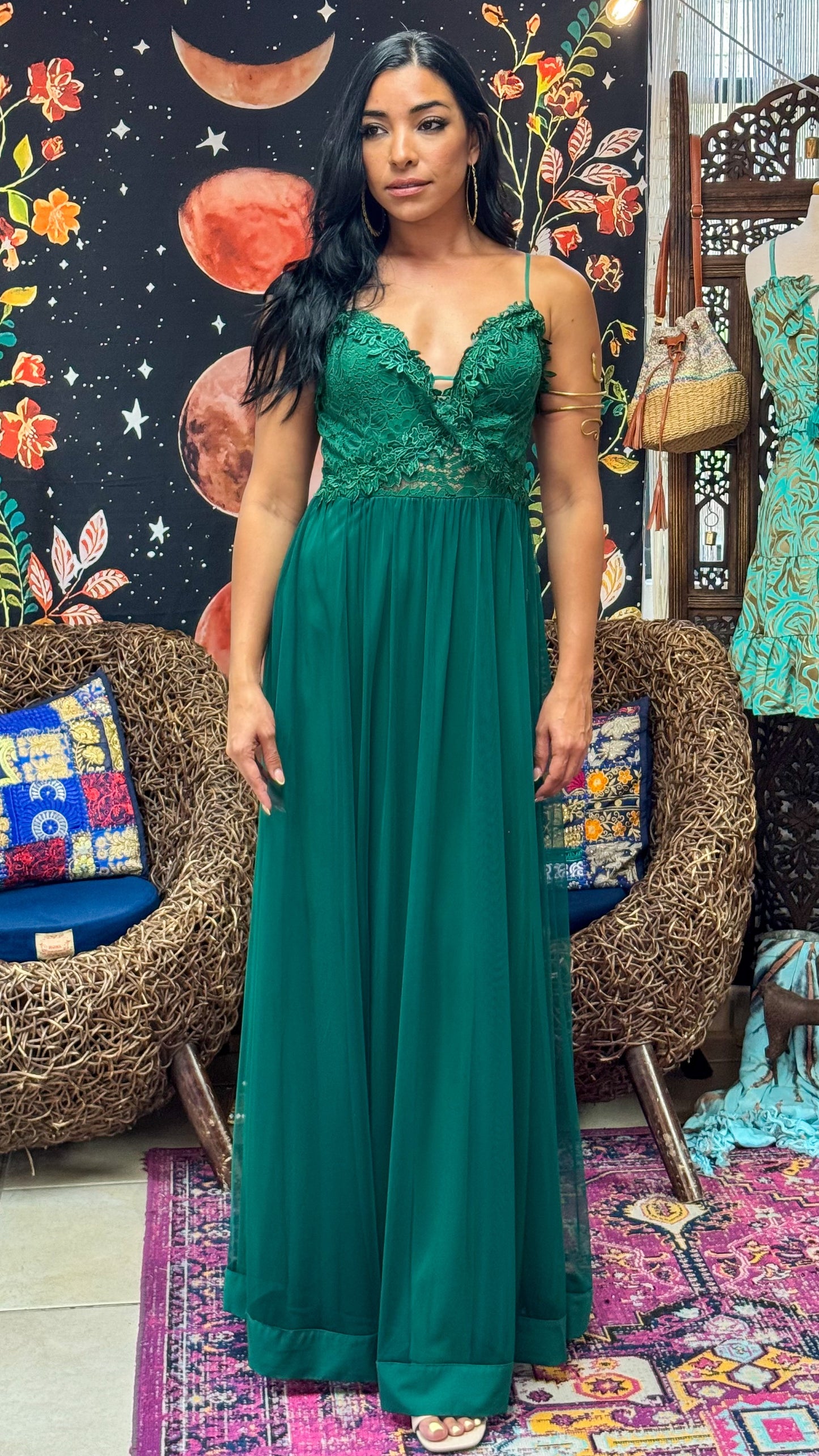 Felissa Maxi Dress- Green