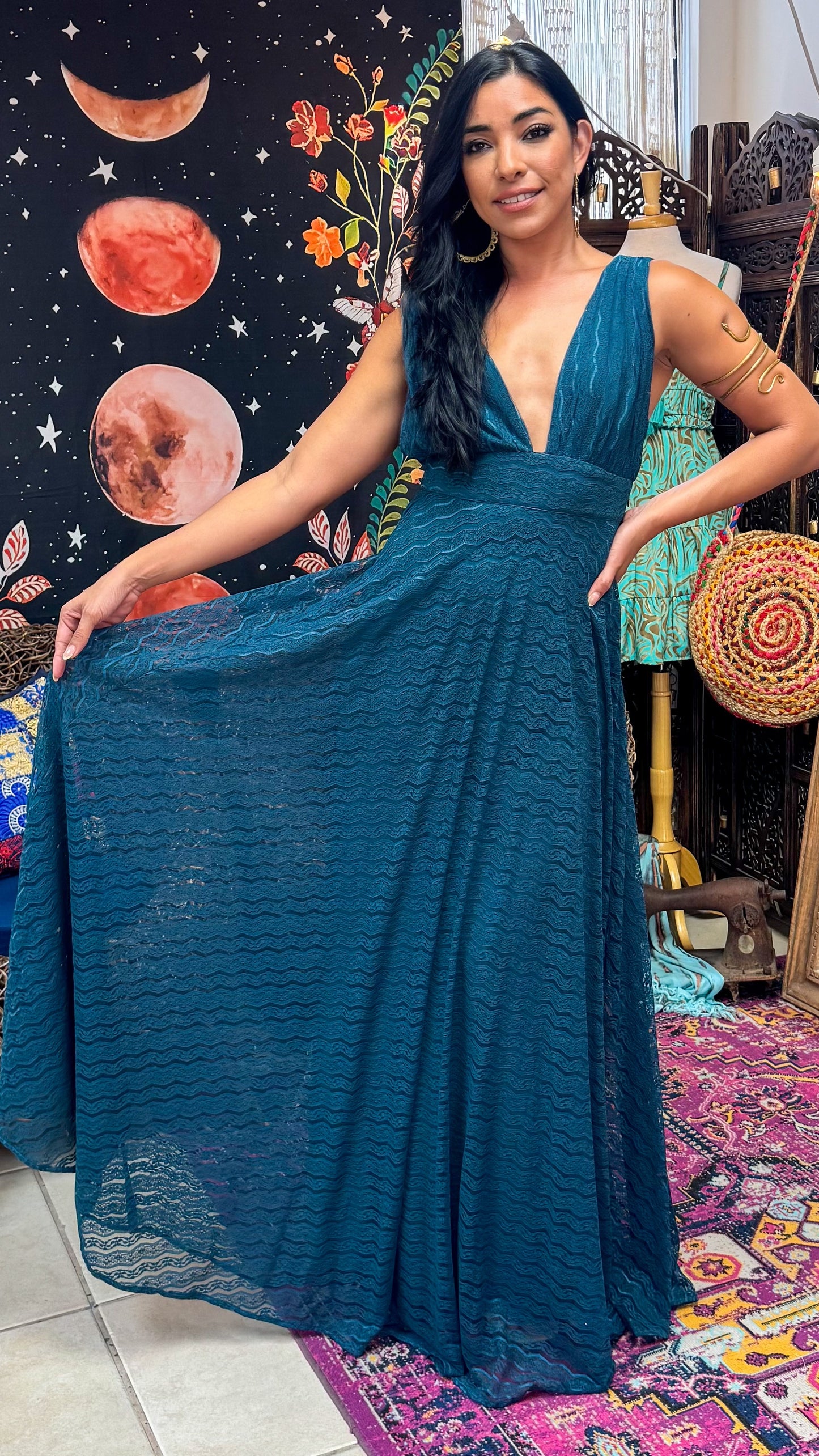 Bianca Dress- Teal