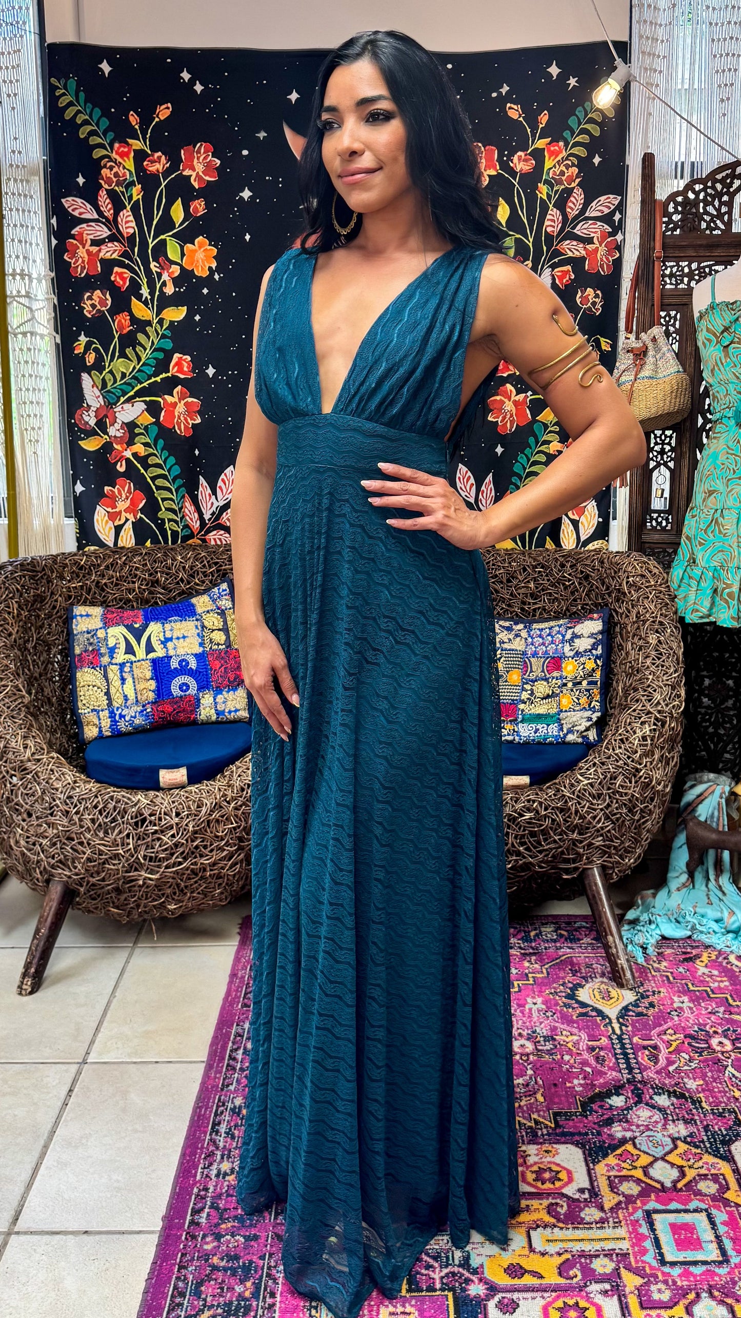 Bianca Dress- Teal
