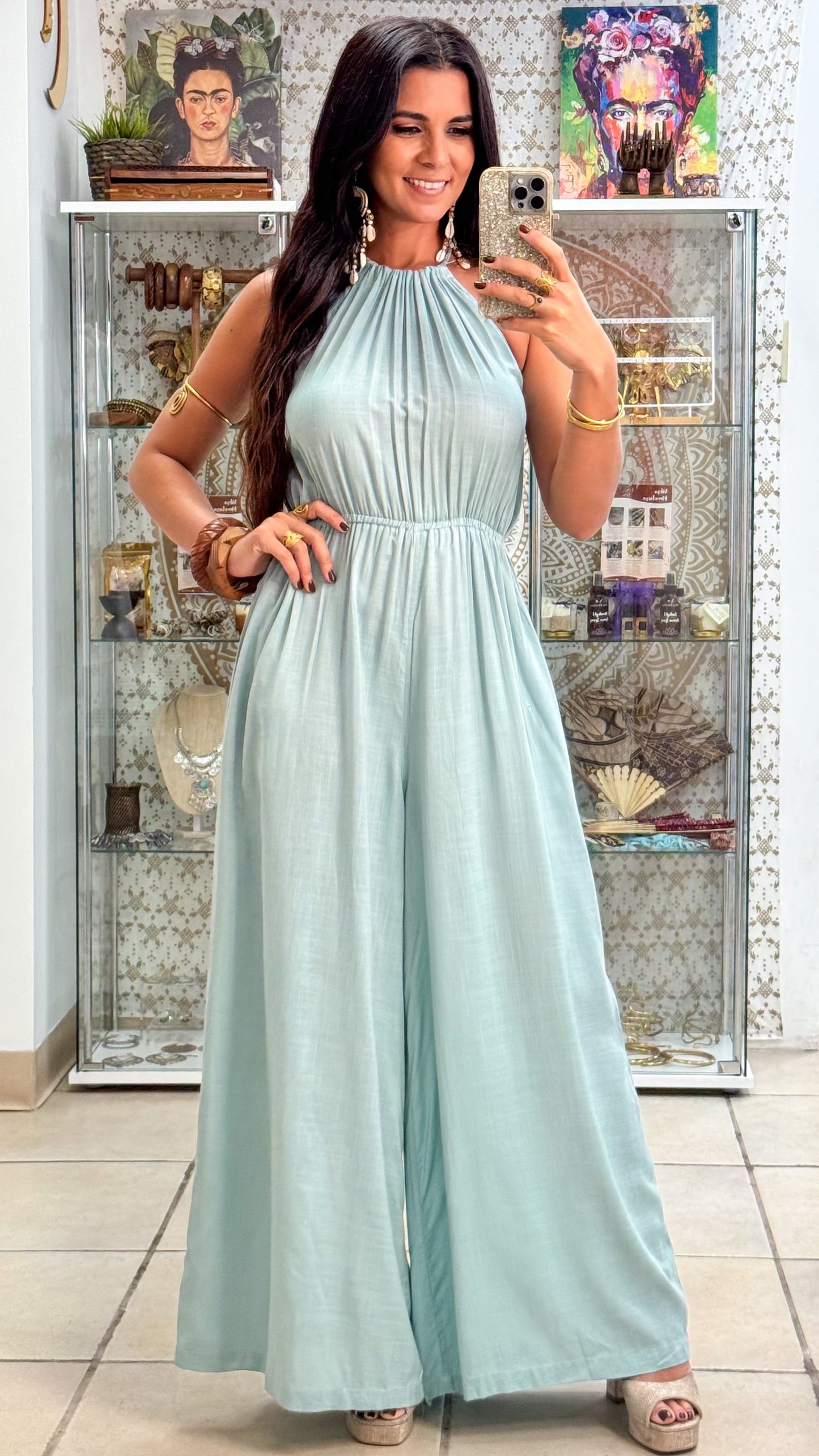Nirelle Jumpsuit- Seafoam
