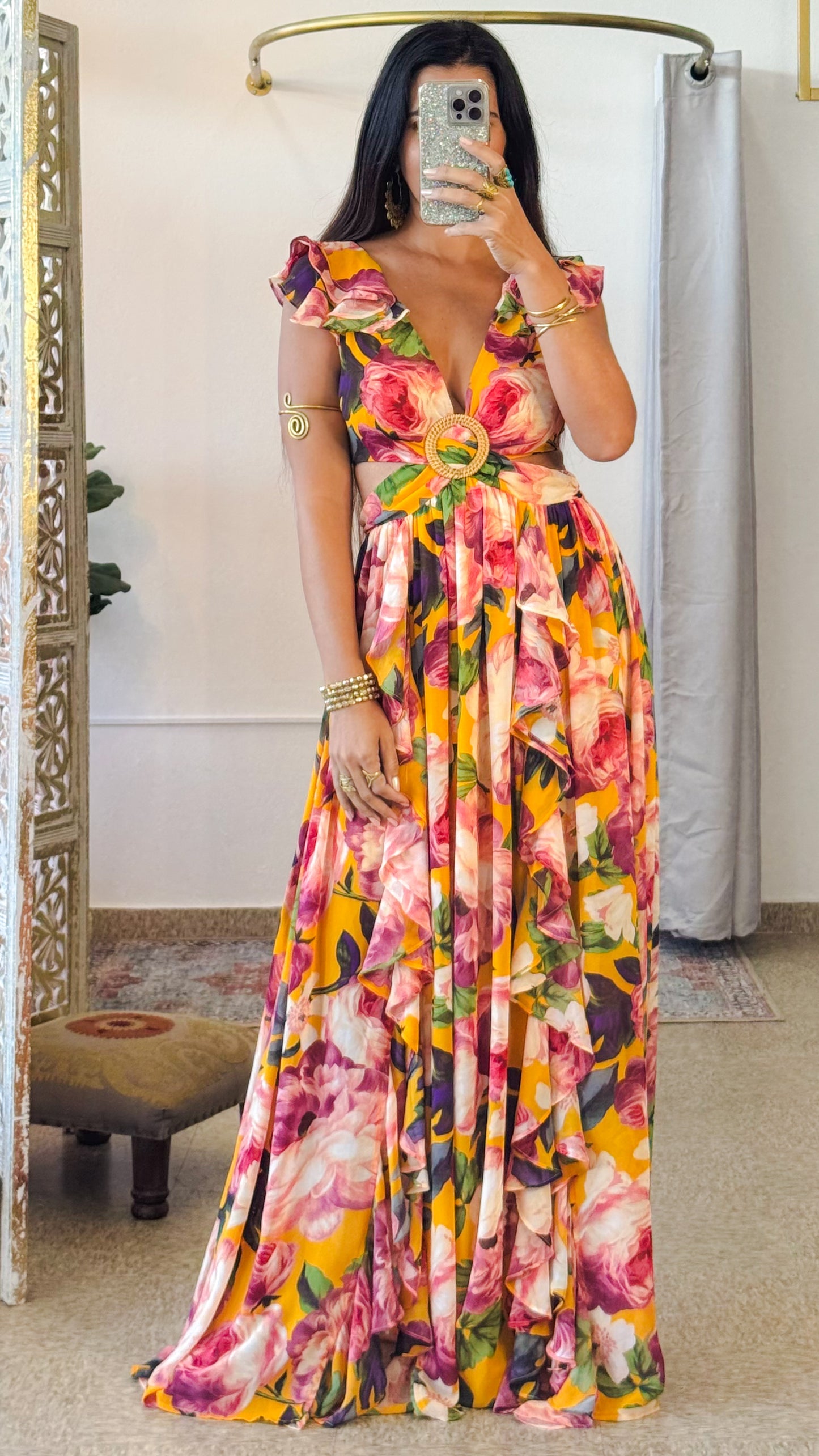 Faliha Maxi Dress- Yellow