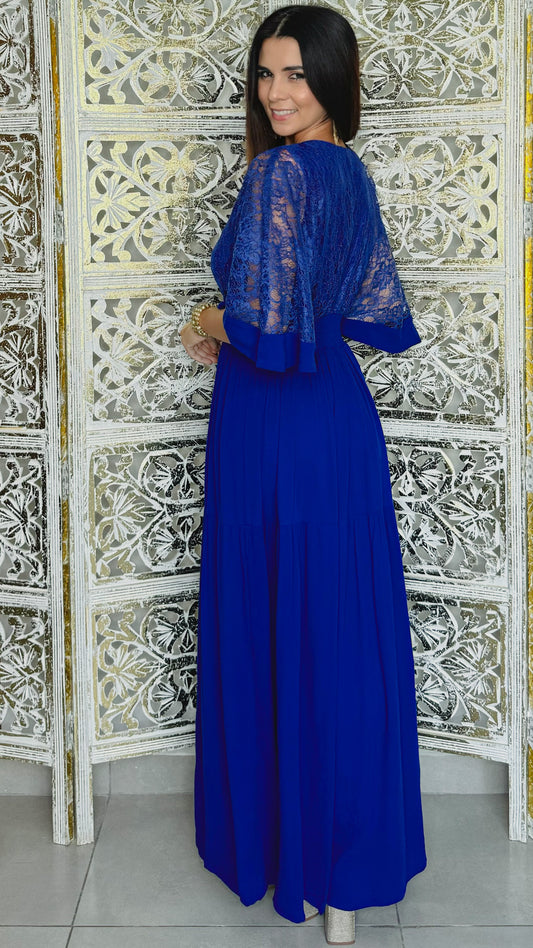 Astraea Maxi Dress- Blue