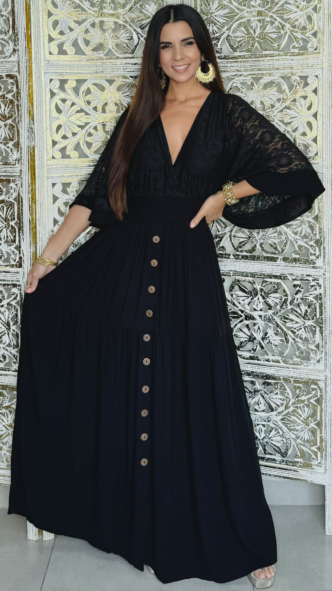 Astraea Maxi Dress- Black