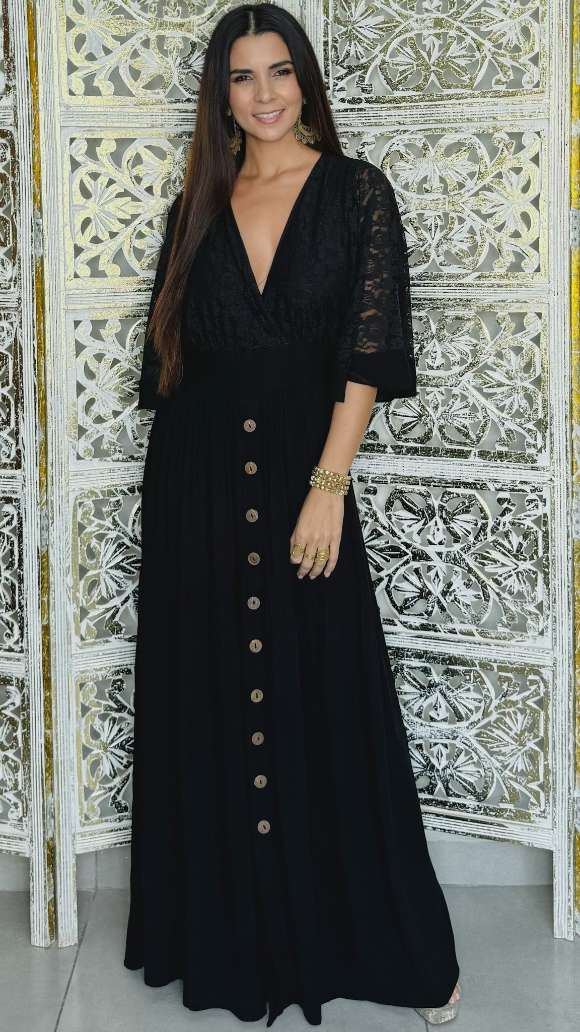 Astraea Maxi Dress- Black