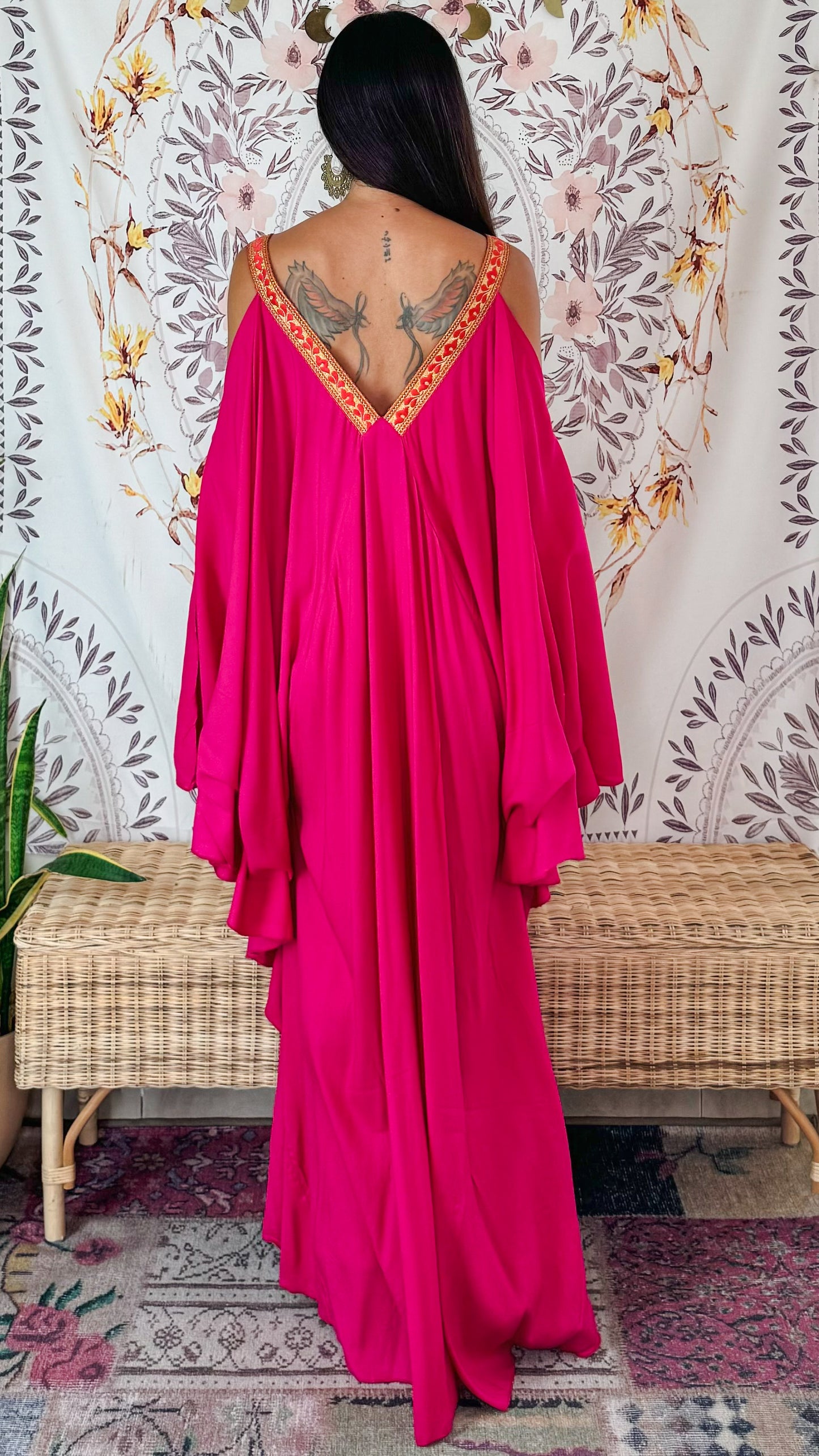 Venus Maxi Dress- Fucsia