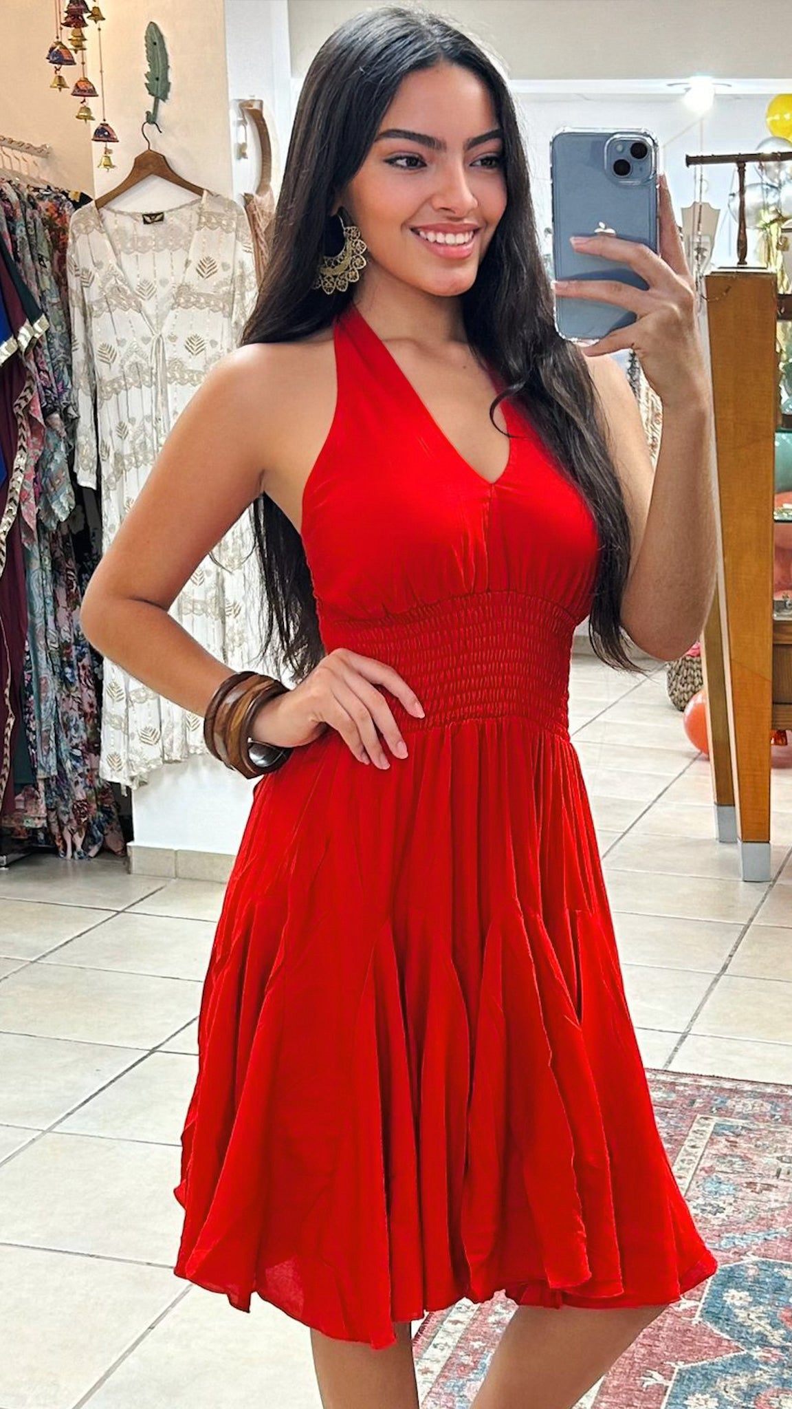 Selena Dress- Red