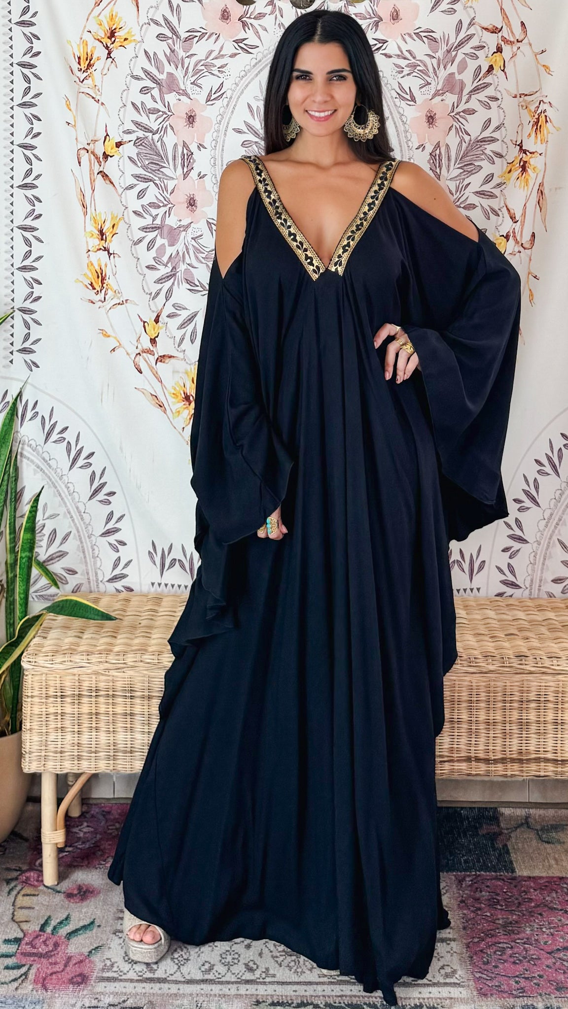 Venus Maxi Dress- Black