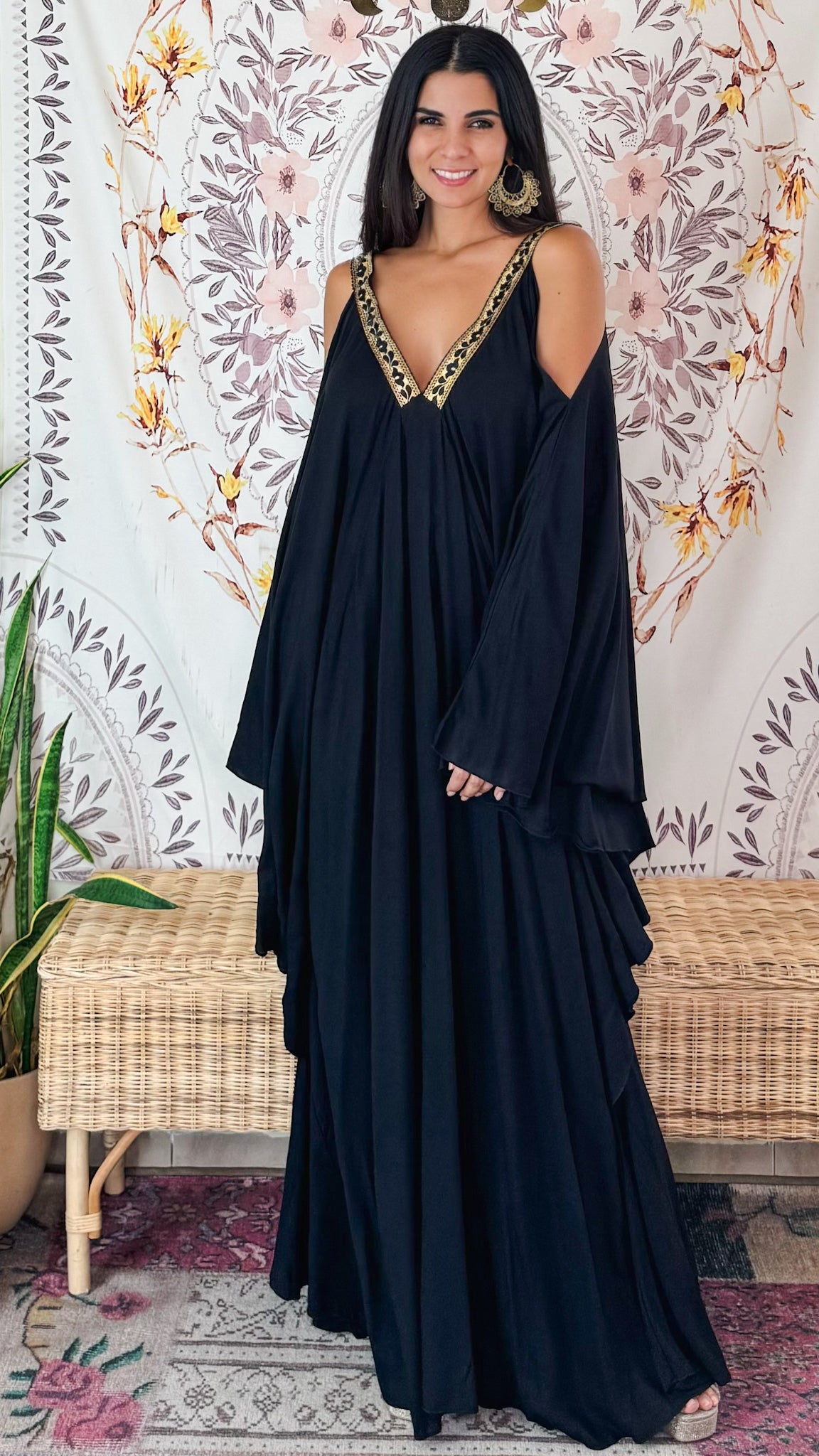 Venus Maxi Dress- Black