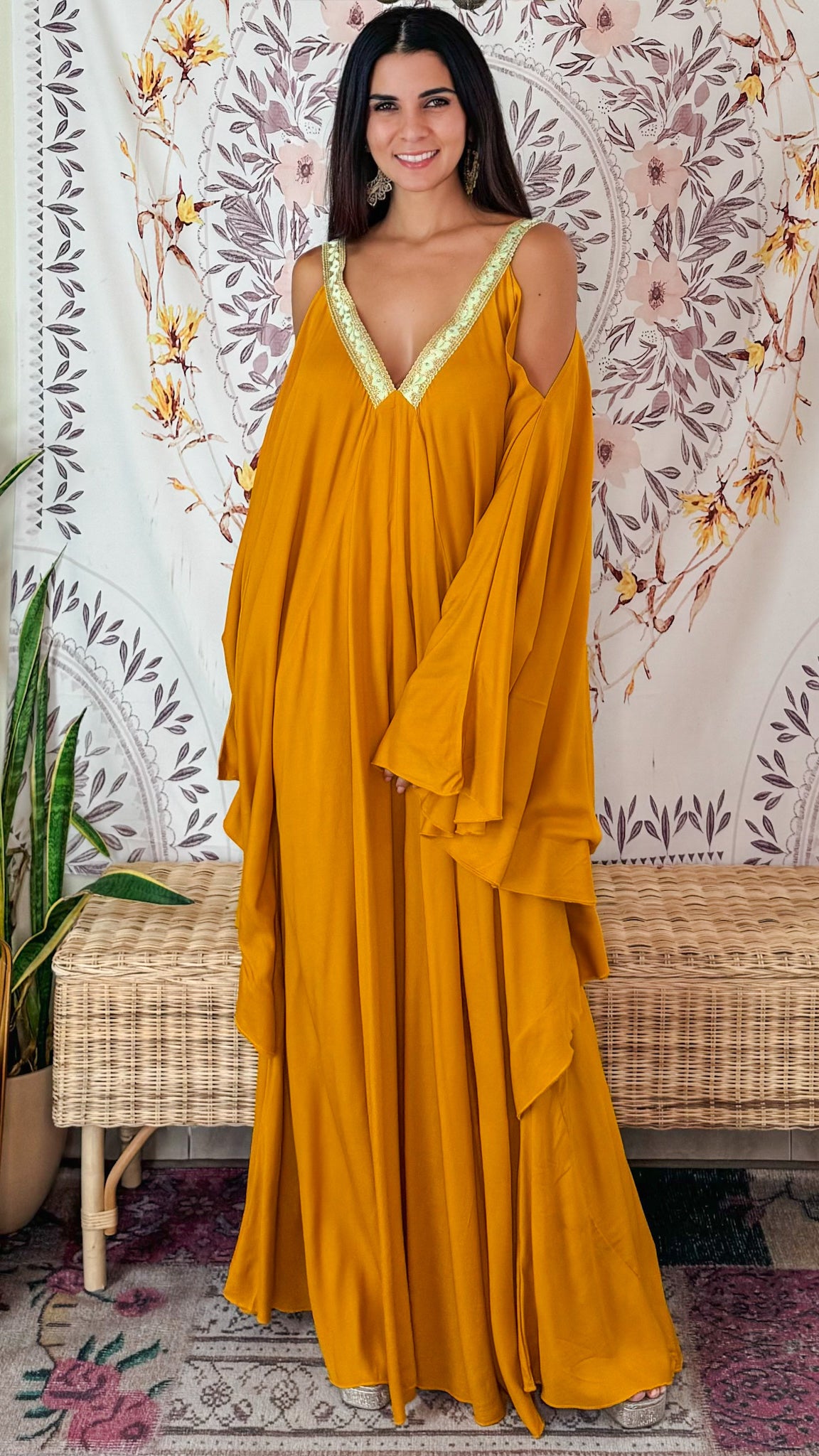 Venus Maxi Dress- Goldenrod