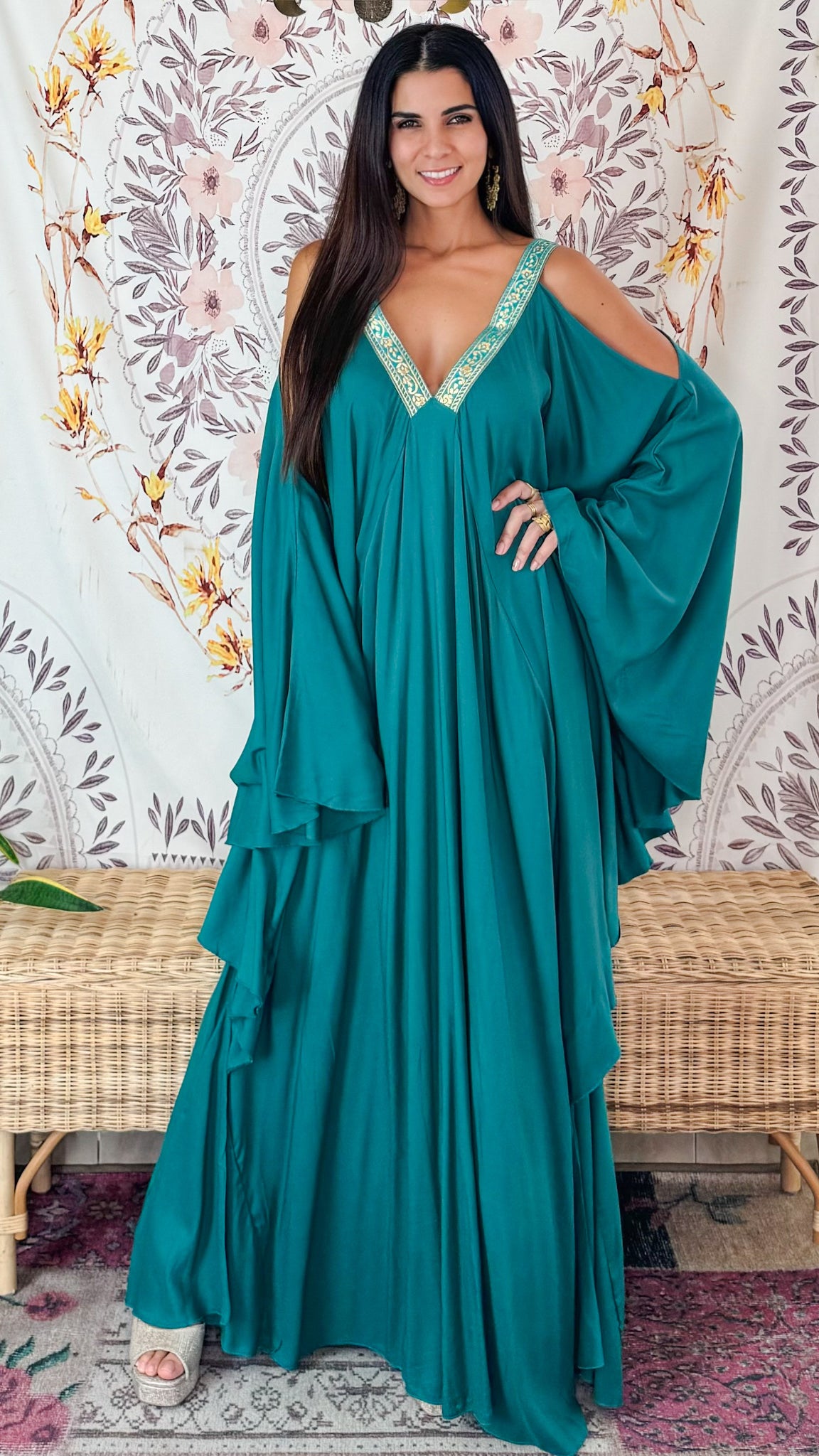 Venus Maxi Dress- Emerald