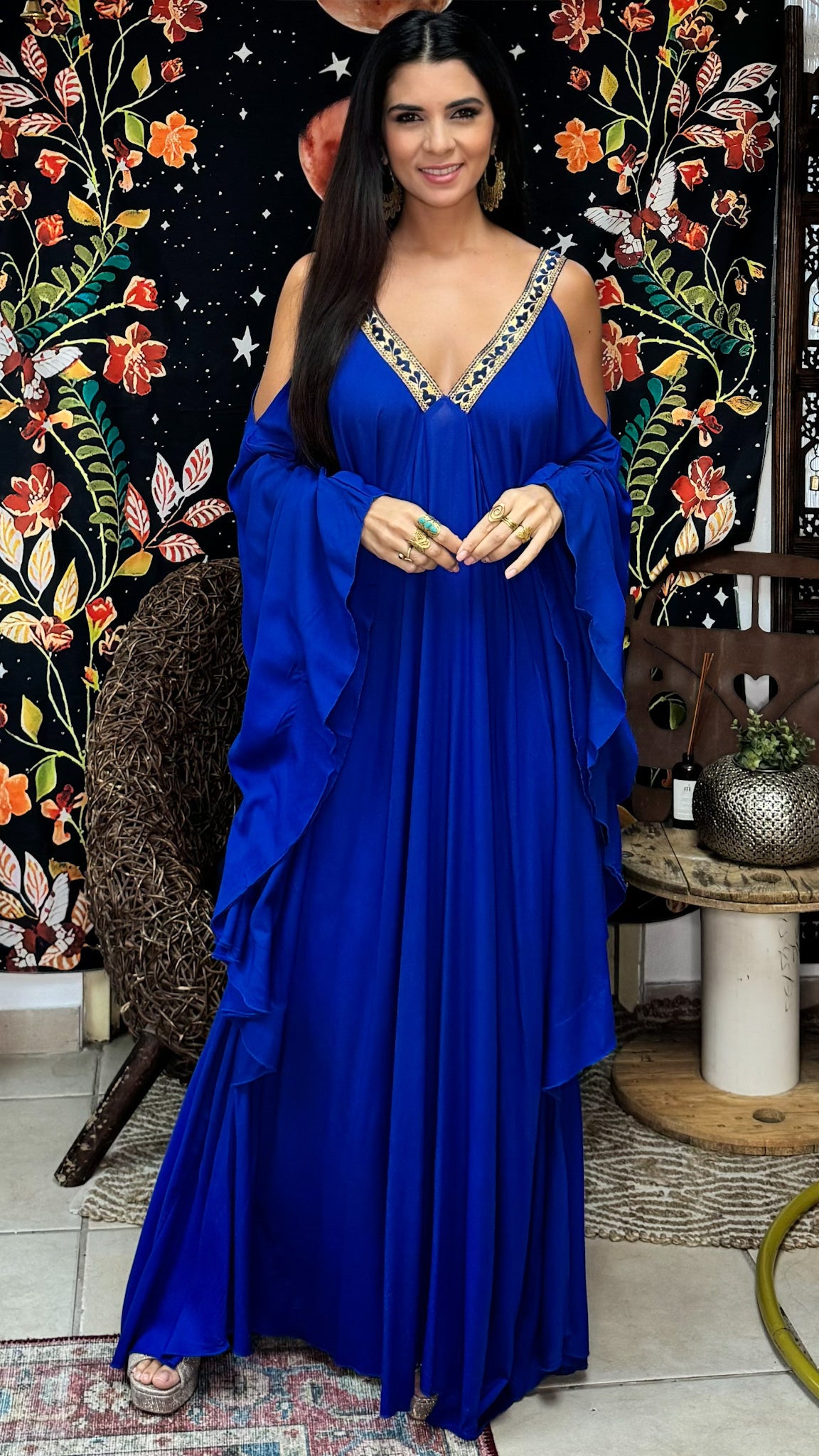 Damage Venus Maxi Dress- Royal Blue