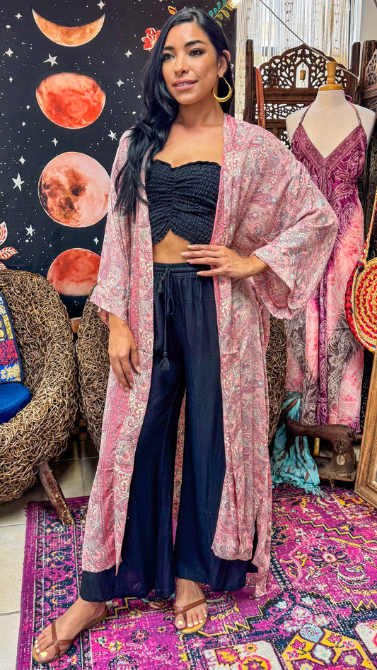 Boho Long Kimono