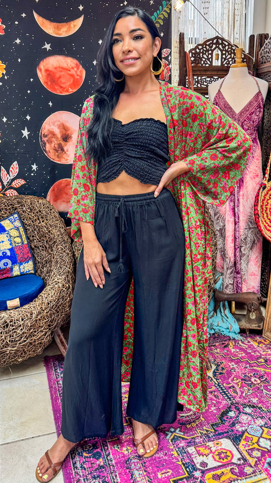 Boho Long Kimono