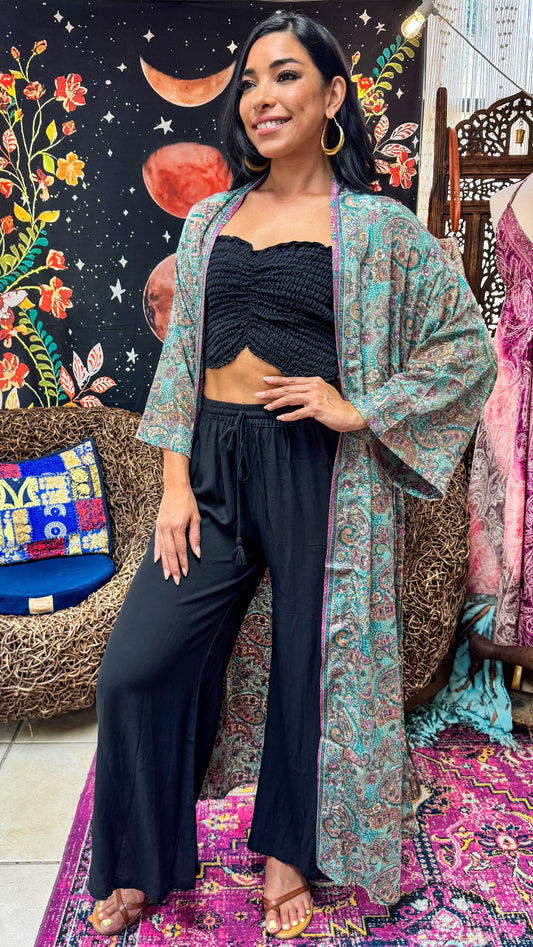 Boho Long Kimono