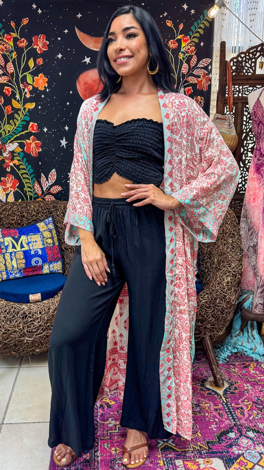 Boho Long Kimono