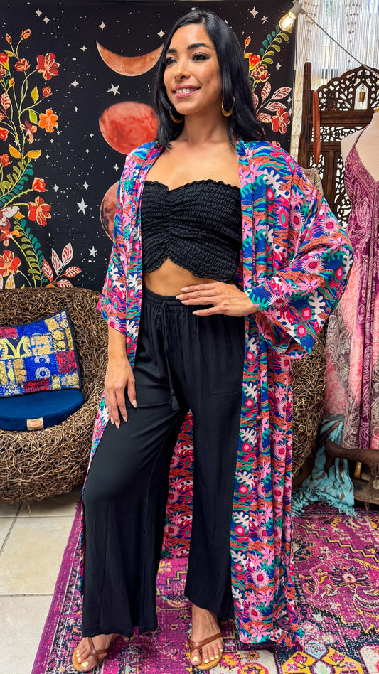 Boho Long Kimono