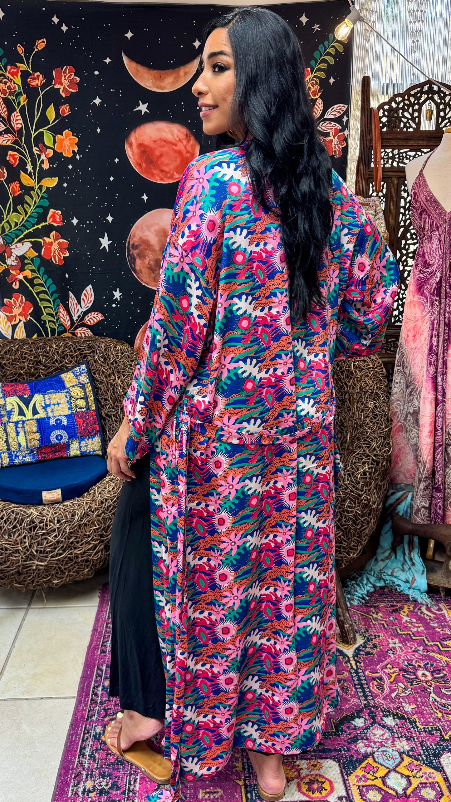Boho Long Kimono