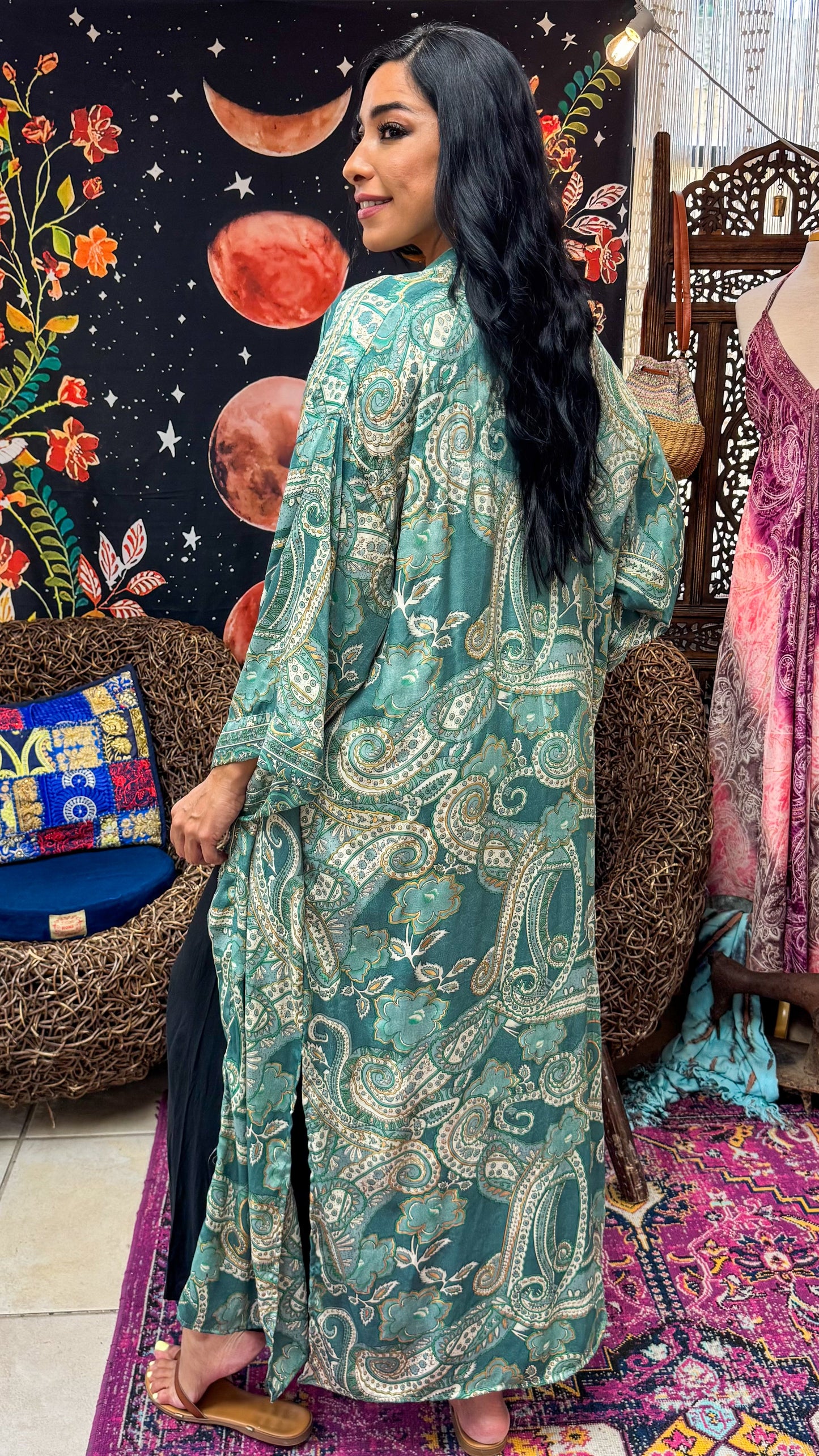 Boho Long Kimono