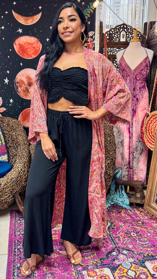 Boho Long Kimono