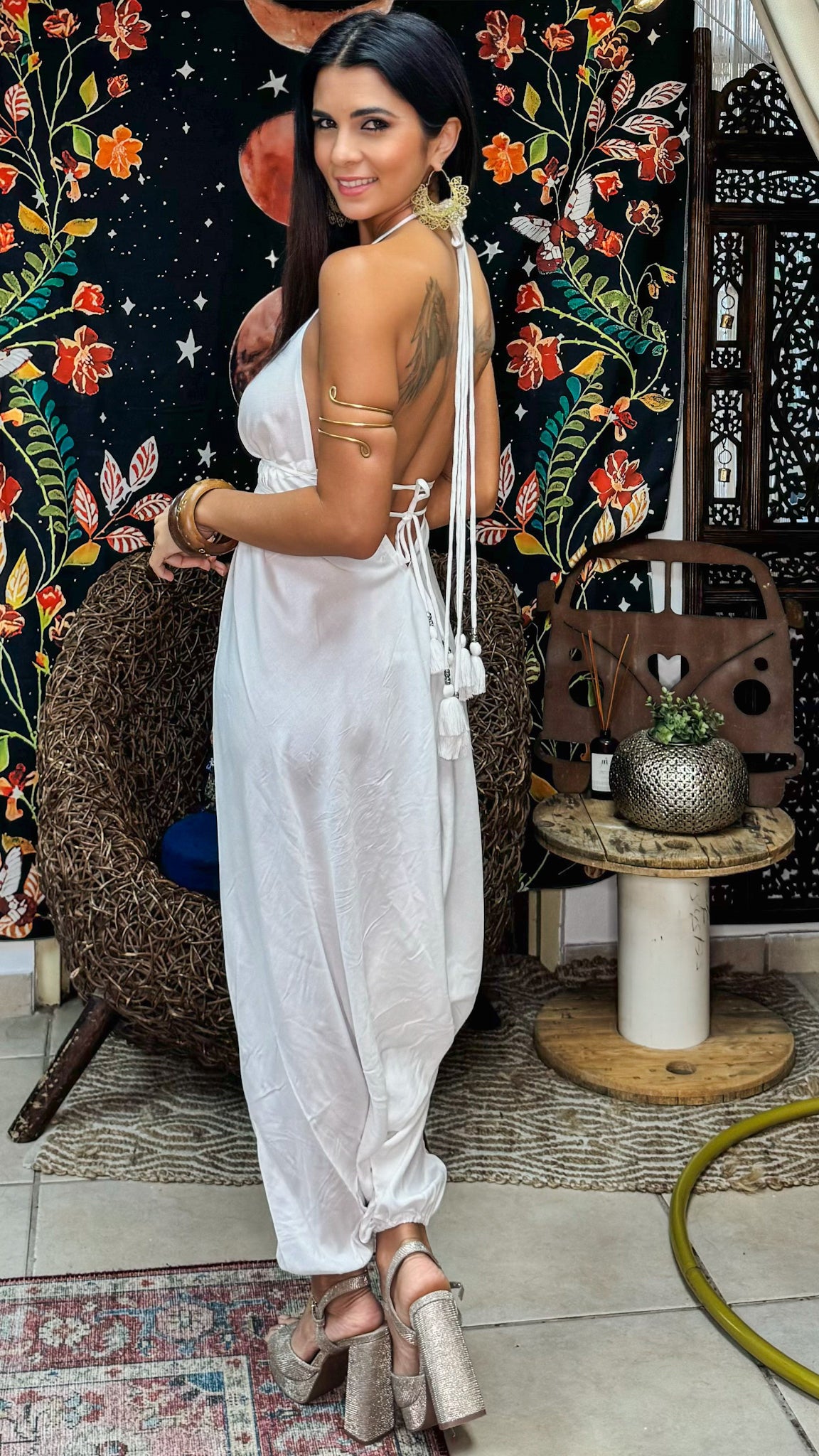 Magic Harem Jumpsuit-White