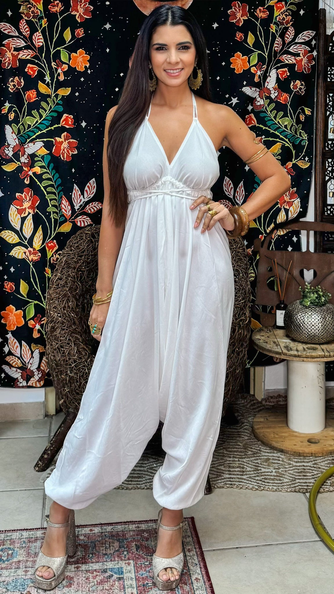 Magic Harem Jumpsuit-White