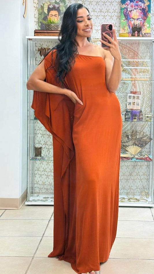 Erika Maxi Dress-Terracota