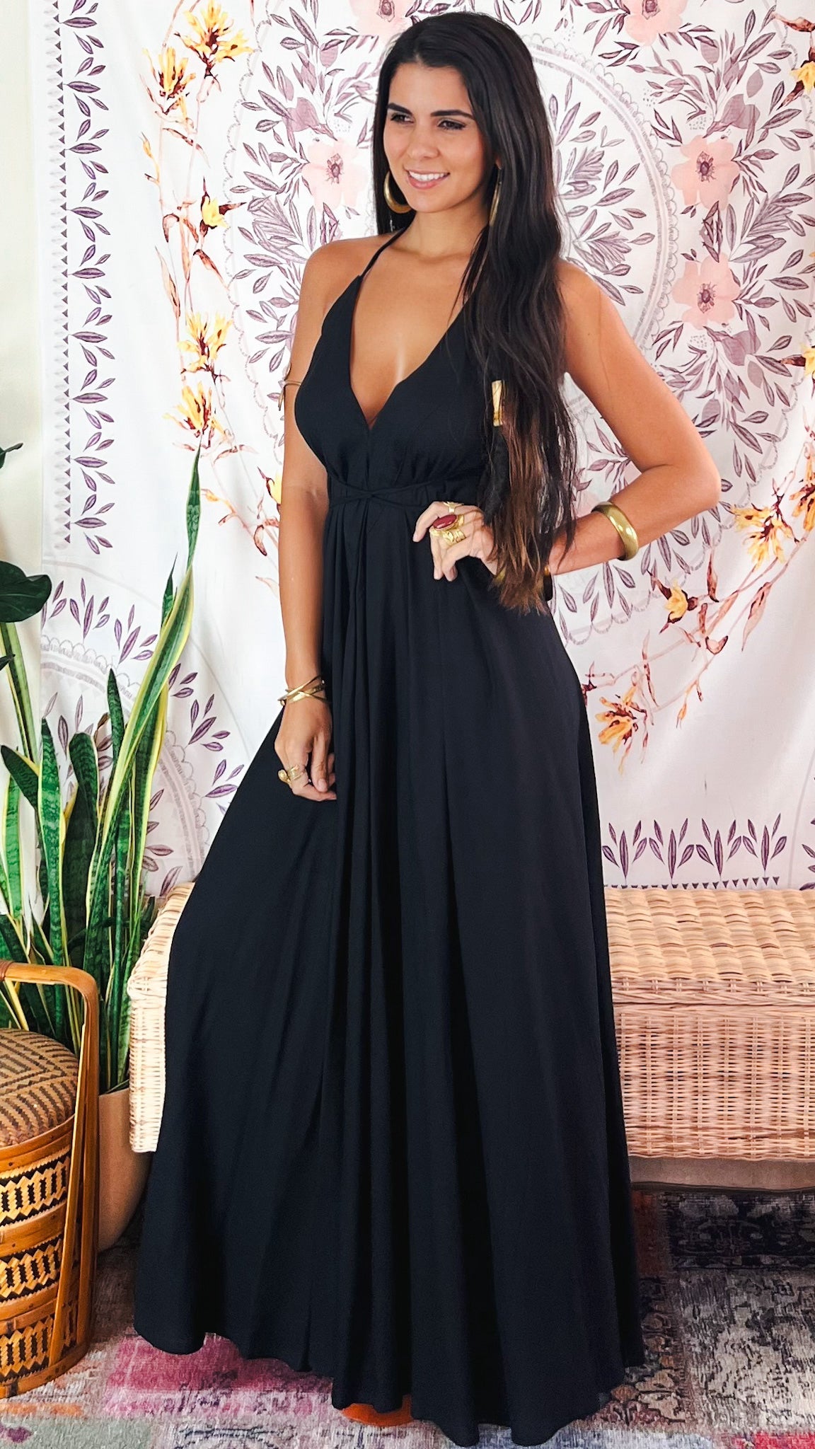 Infinity Maxi Dress- Black