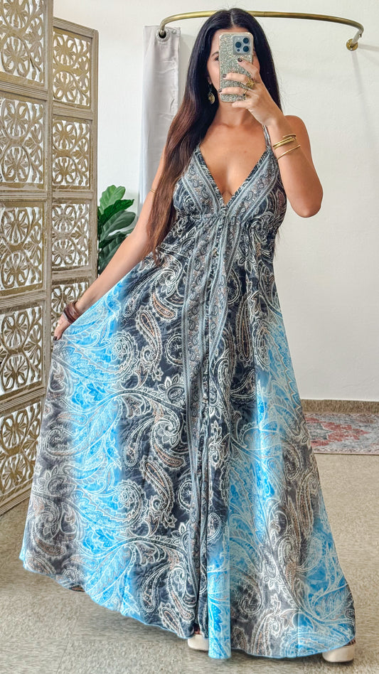 Lalita Maxi Dress- Blue