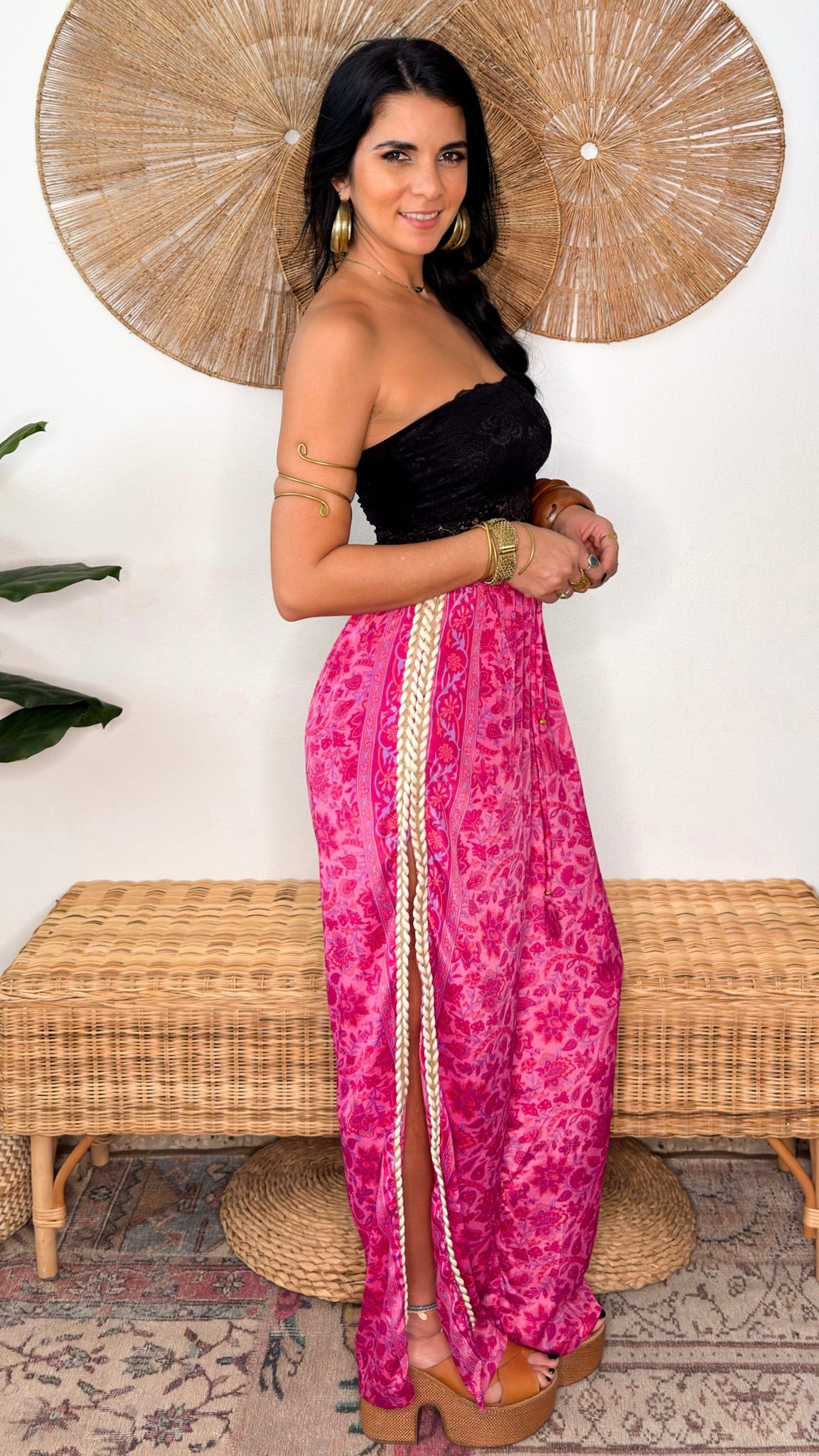 Boho Side Slit Pants