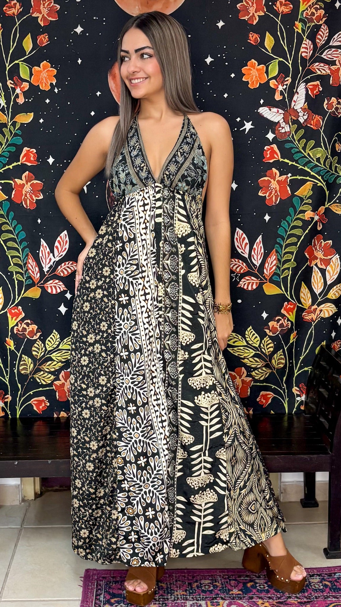 Boho Back Patchwork Dress