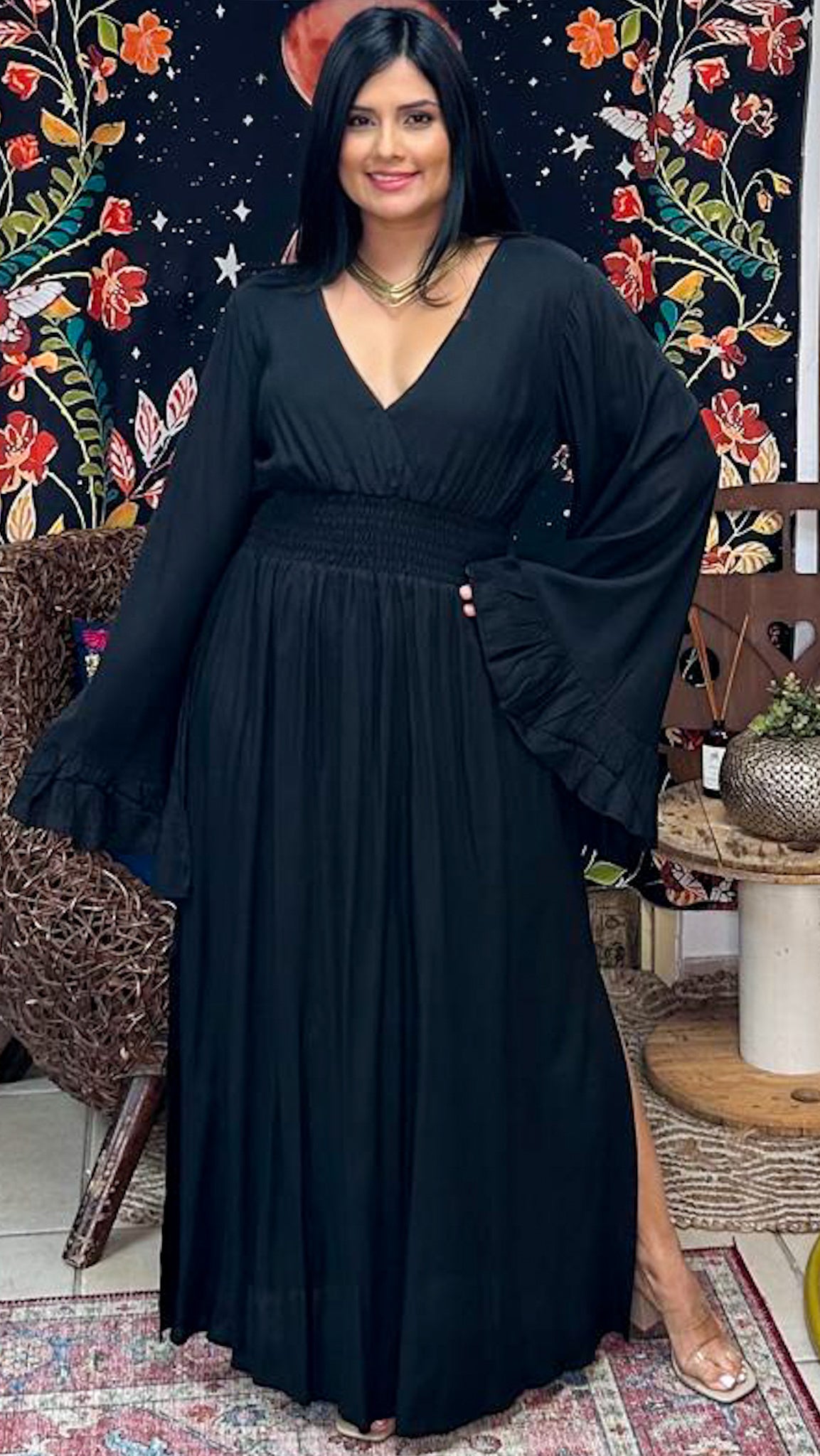 Nan Maxi Dress-Black