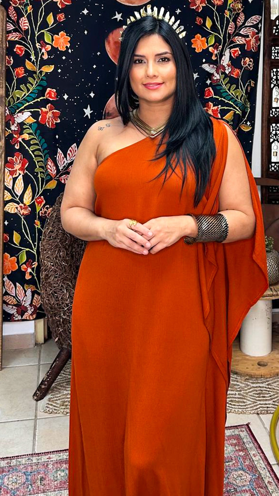 Erika Maxi Dress-Terracota