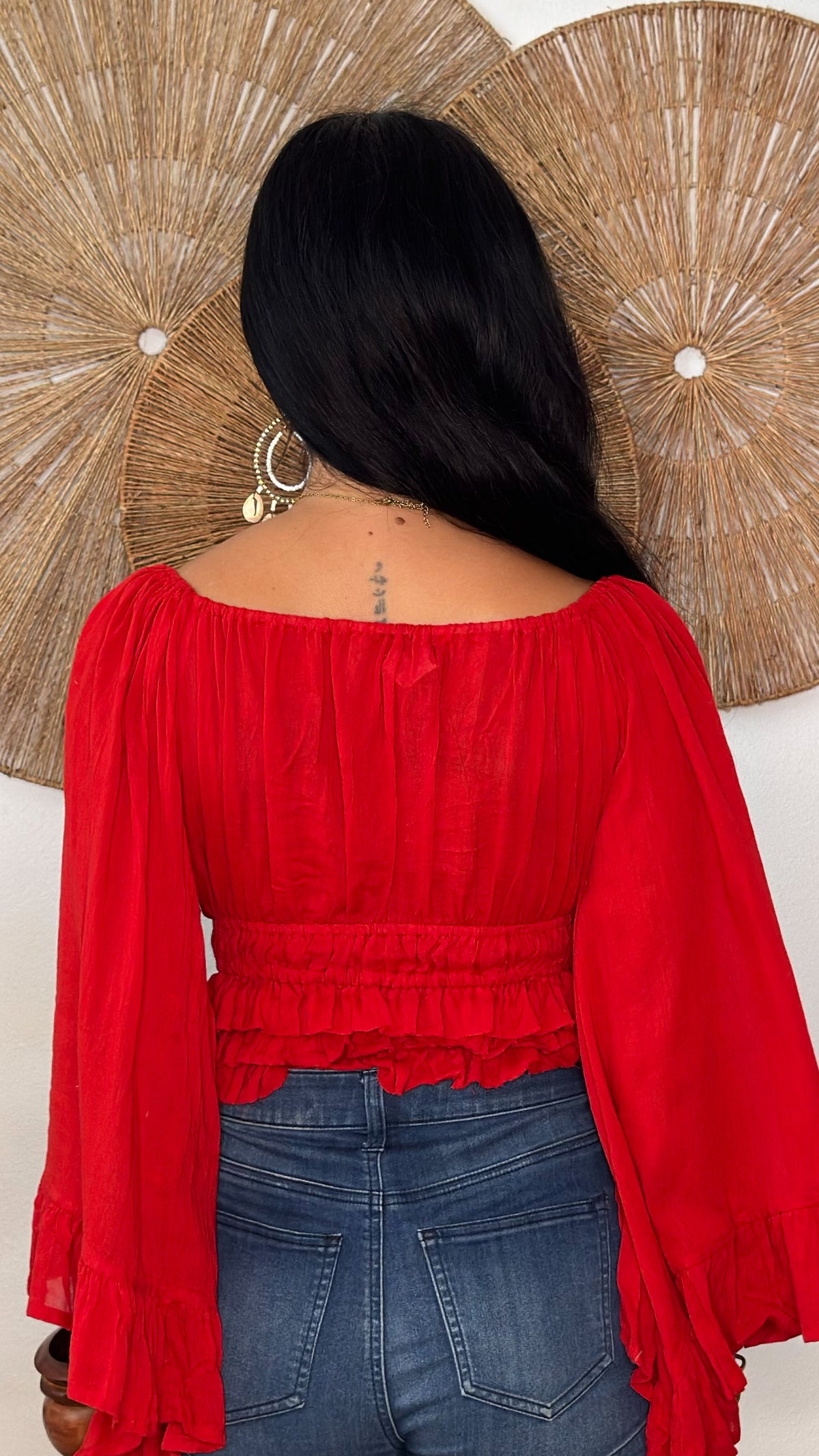 Canela Top- Red