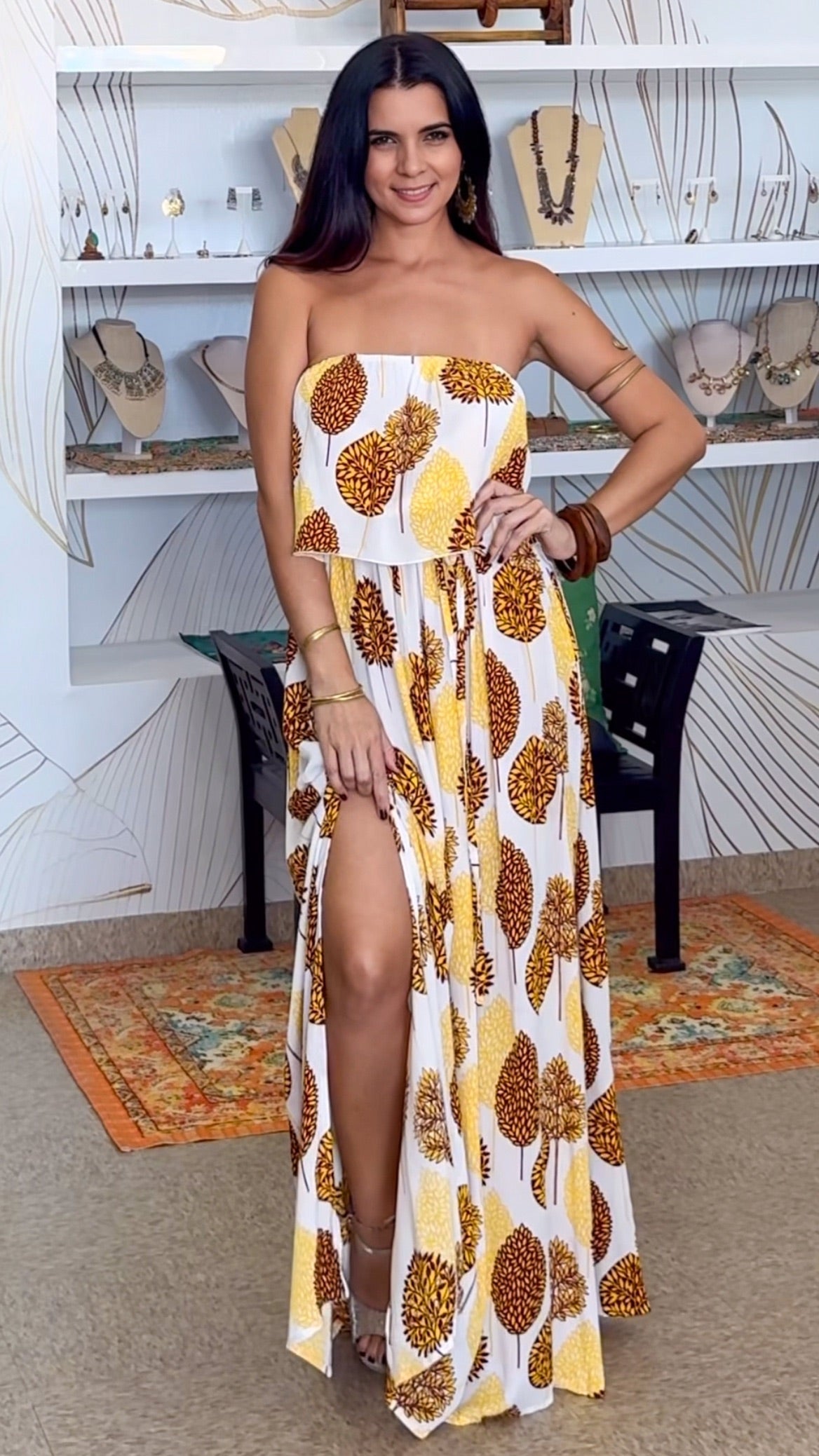Nevaeh Dress-Yellow