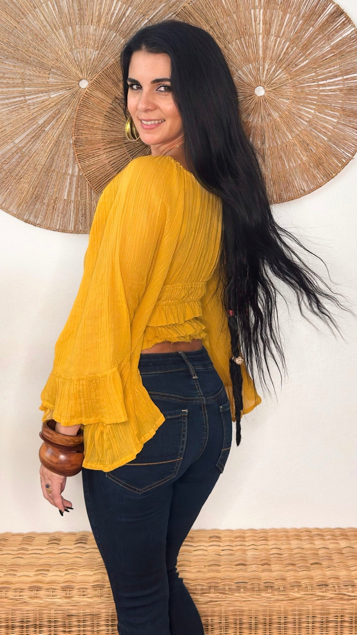 Canela Top- Mustard