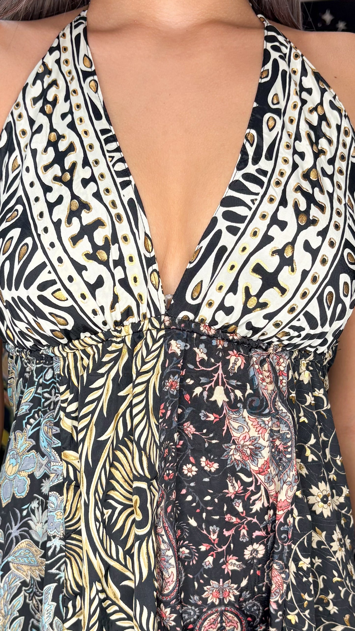 Boho Back Patchwork Dress