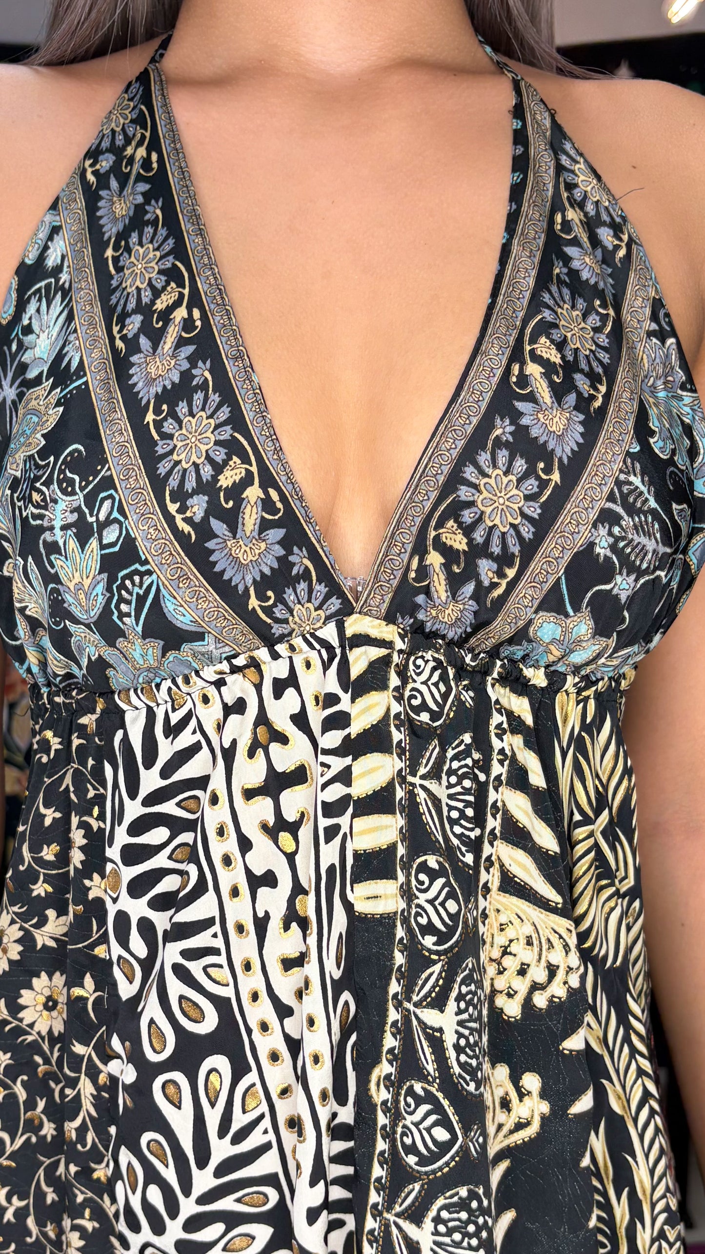 Boho Back Patchwork Dress