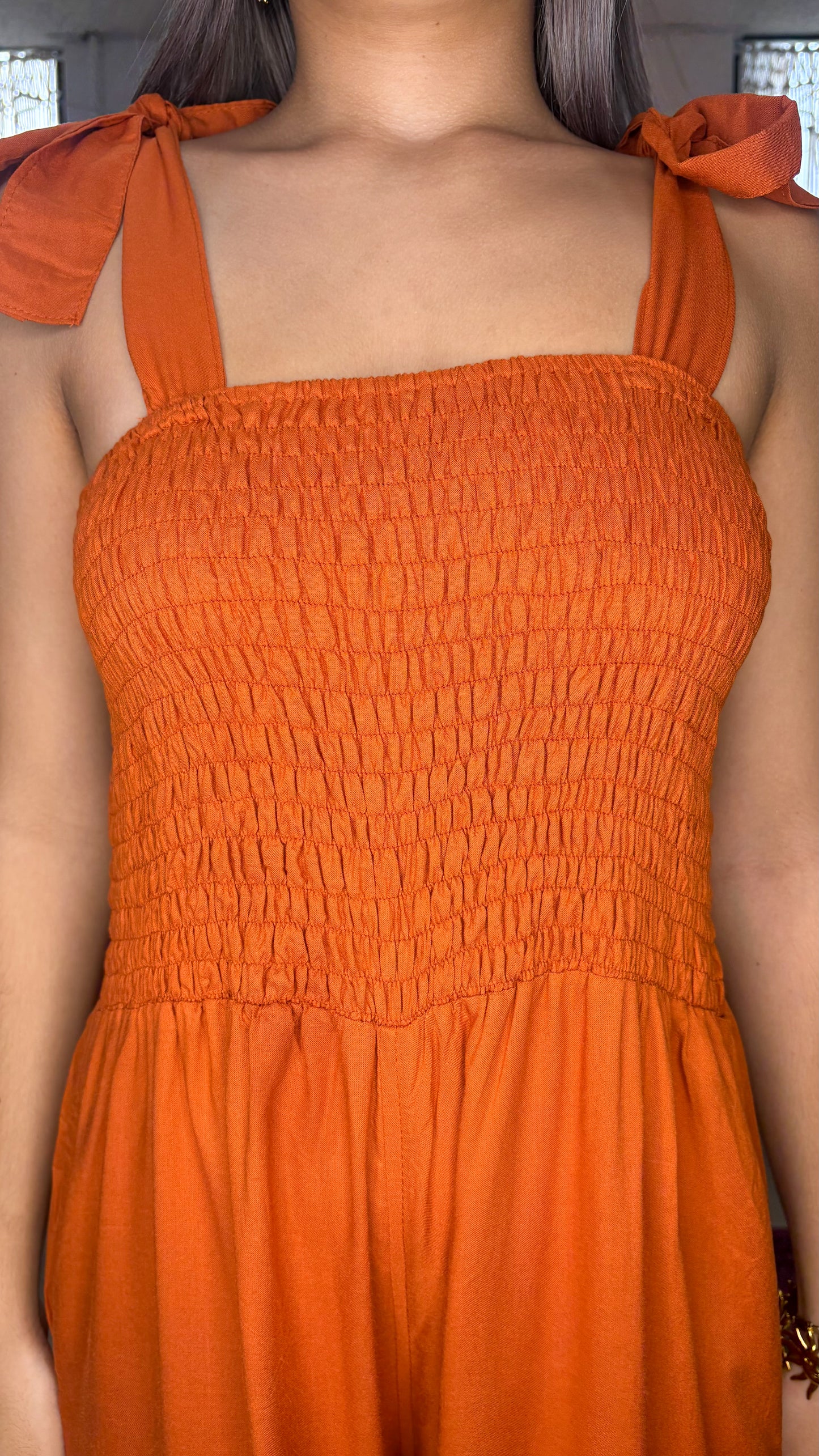 POM-POM Jumpsuit- Terra