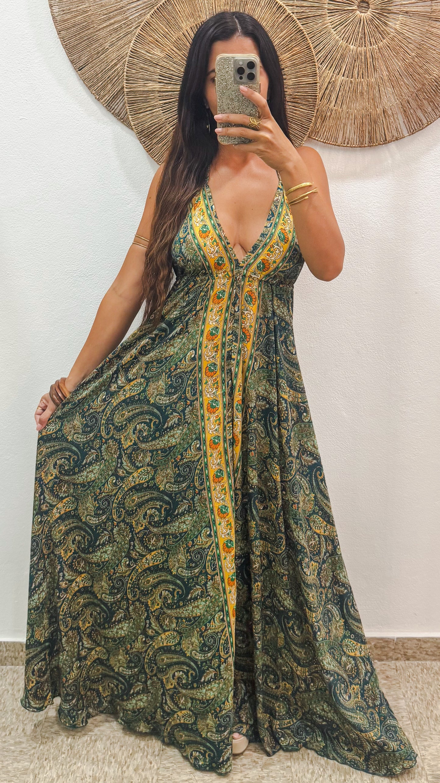 Harmony Maxi Dress- Hunter