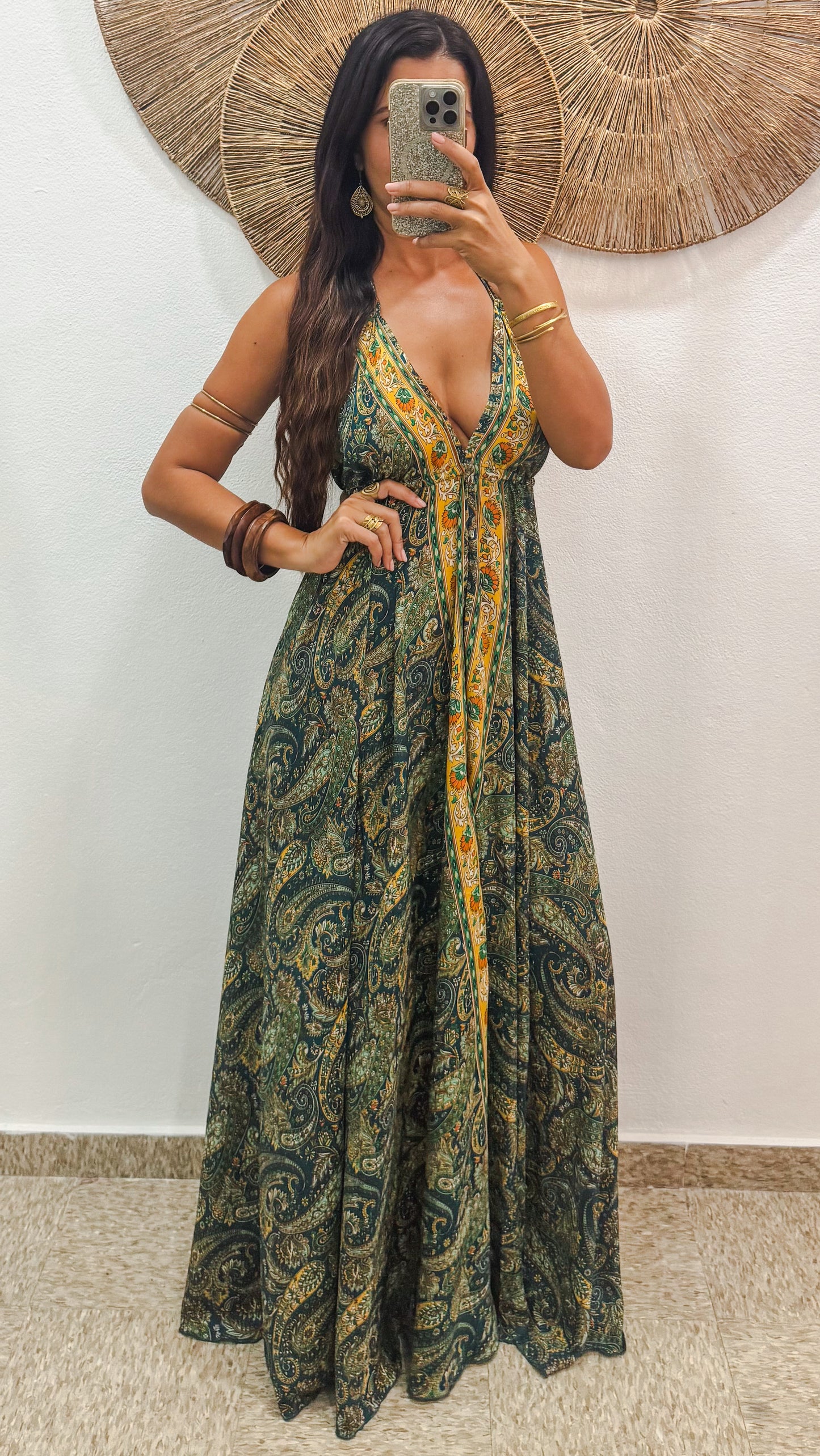 Harmony Maxi Dress- Hunter