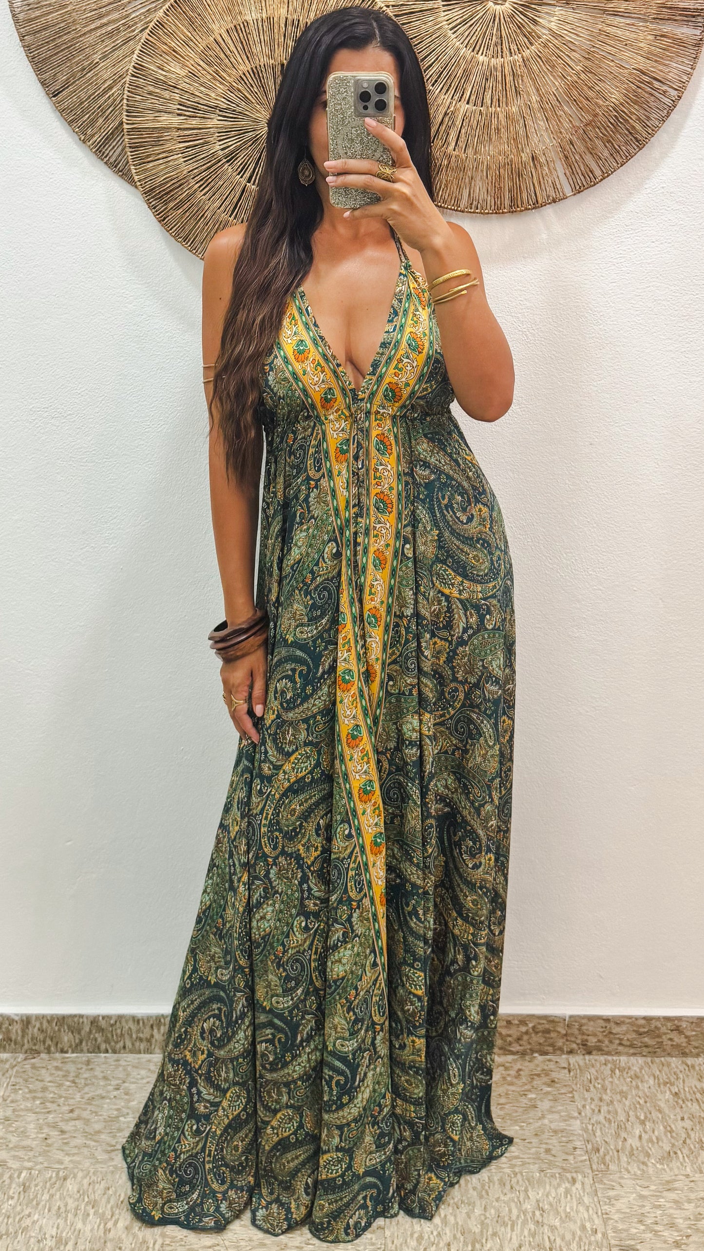 Harmony Maxi Dress- Hunter