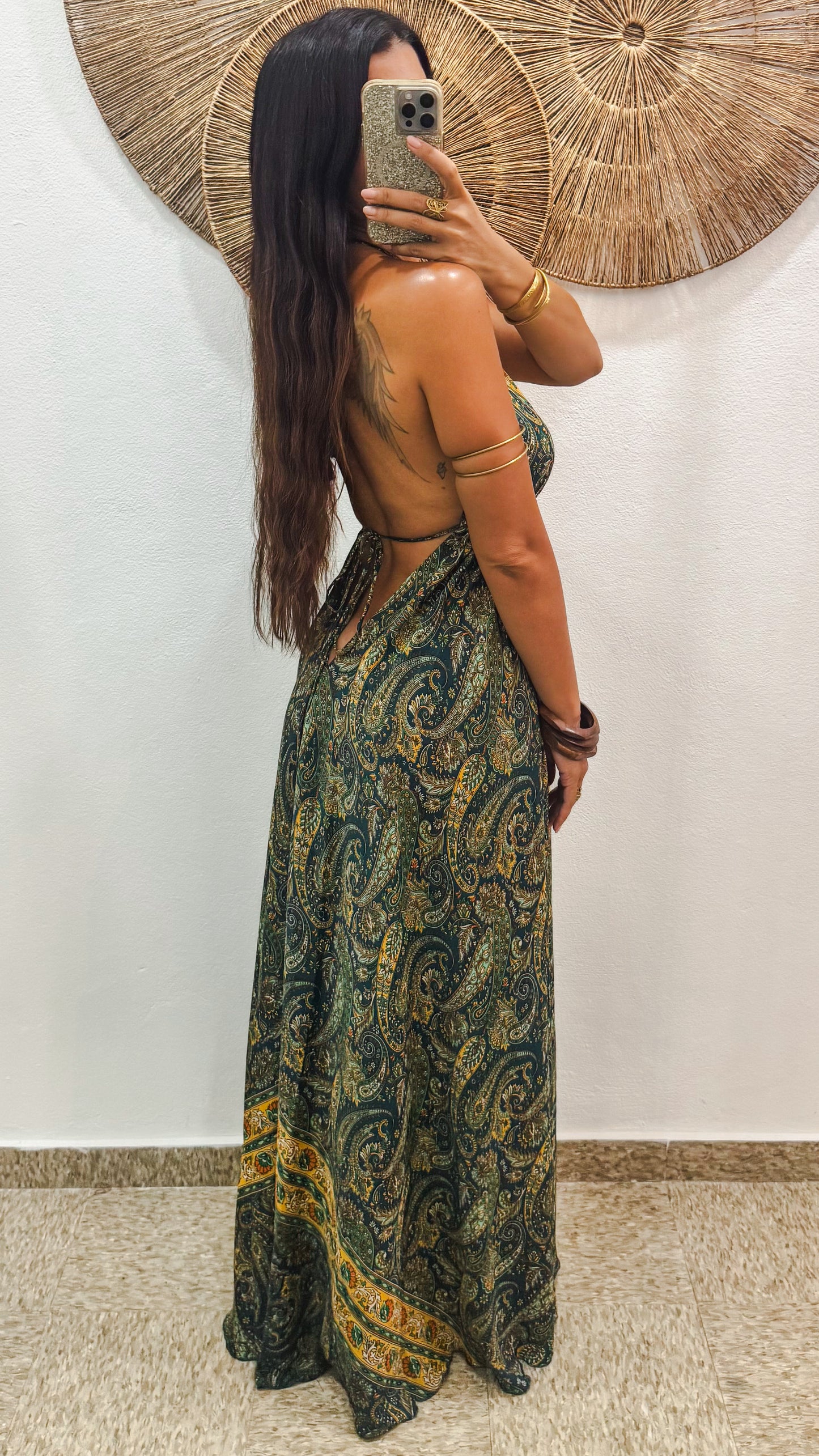 Harmony Maxi Dress- Hunter
