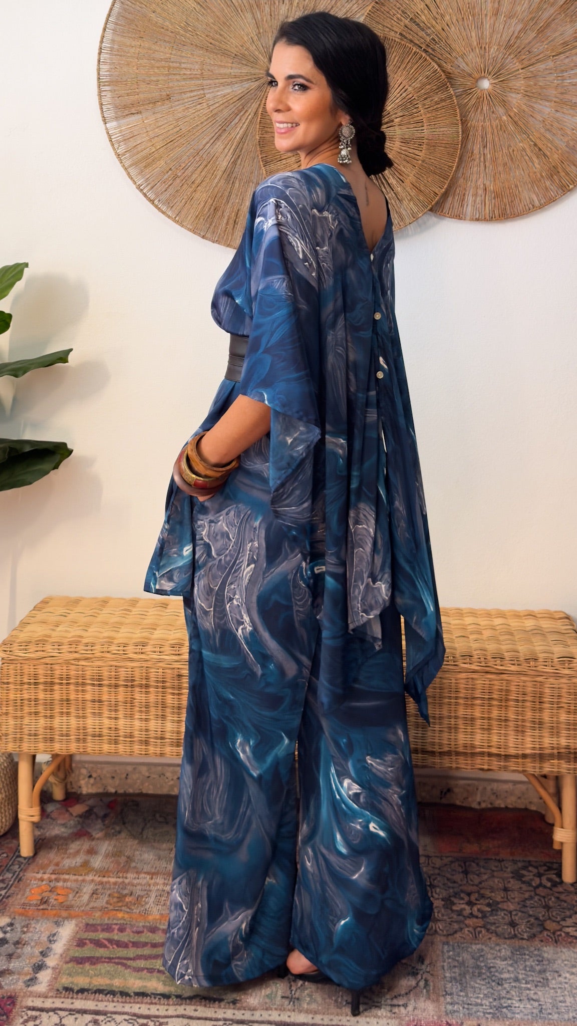 Damage Poncho Top